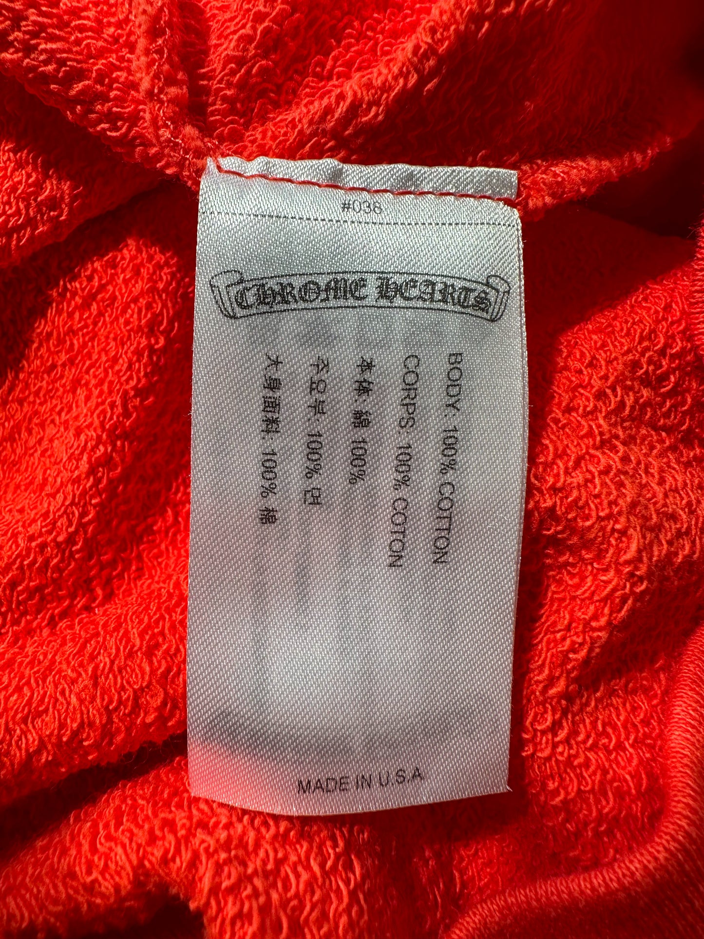 Chrome Hearts Matty Boy Red Spark Sweater