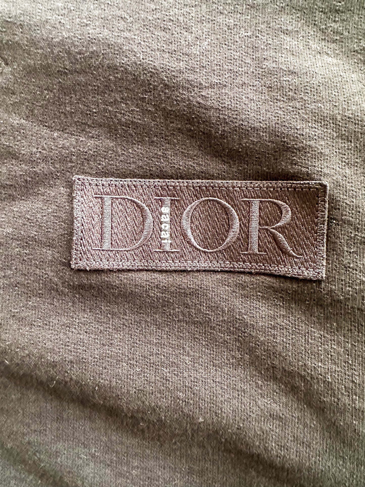 Dior Sacai Black Embroidered Patch Sweater