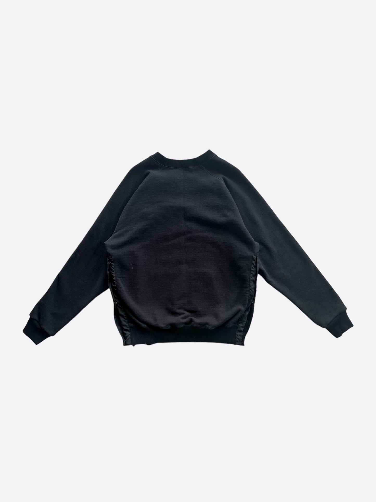 Dior Sacai Black Embroidered Patch Sweater