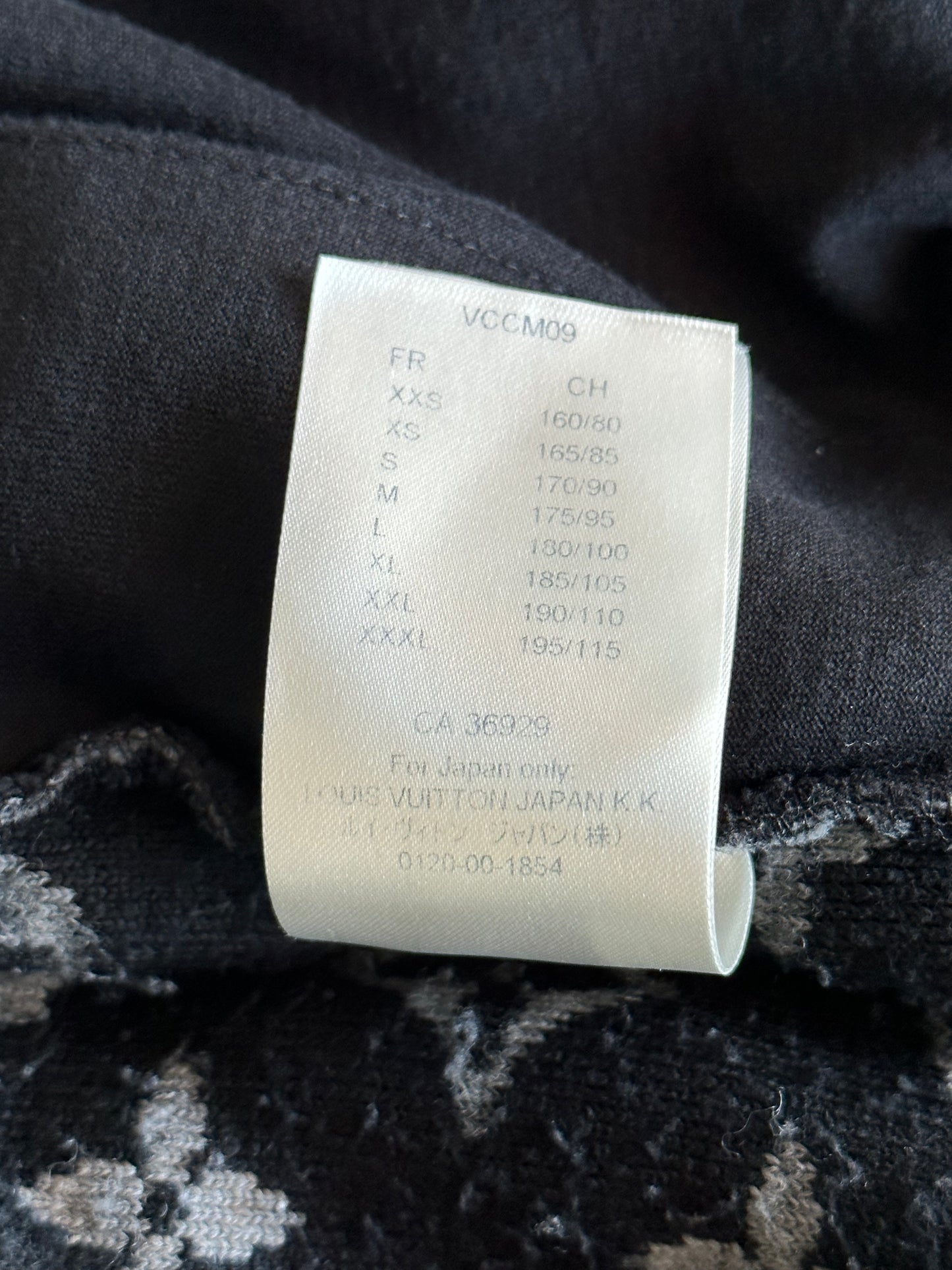 Louis Vuitton Black & Grey Monogram Fleece Zip Up Jacket