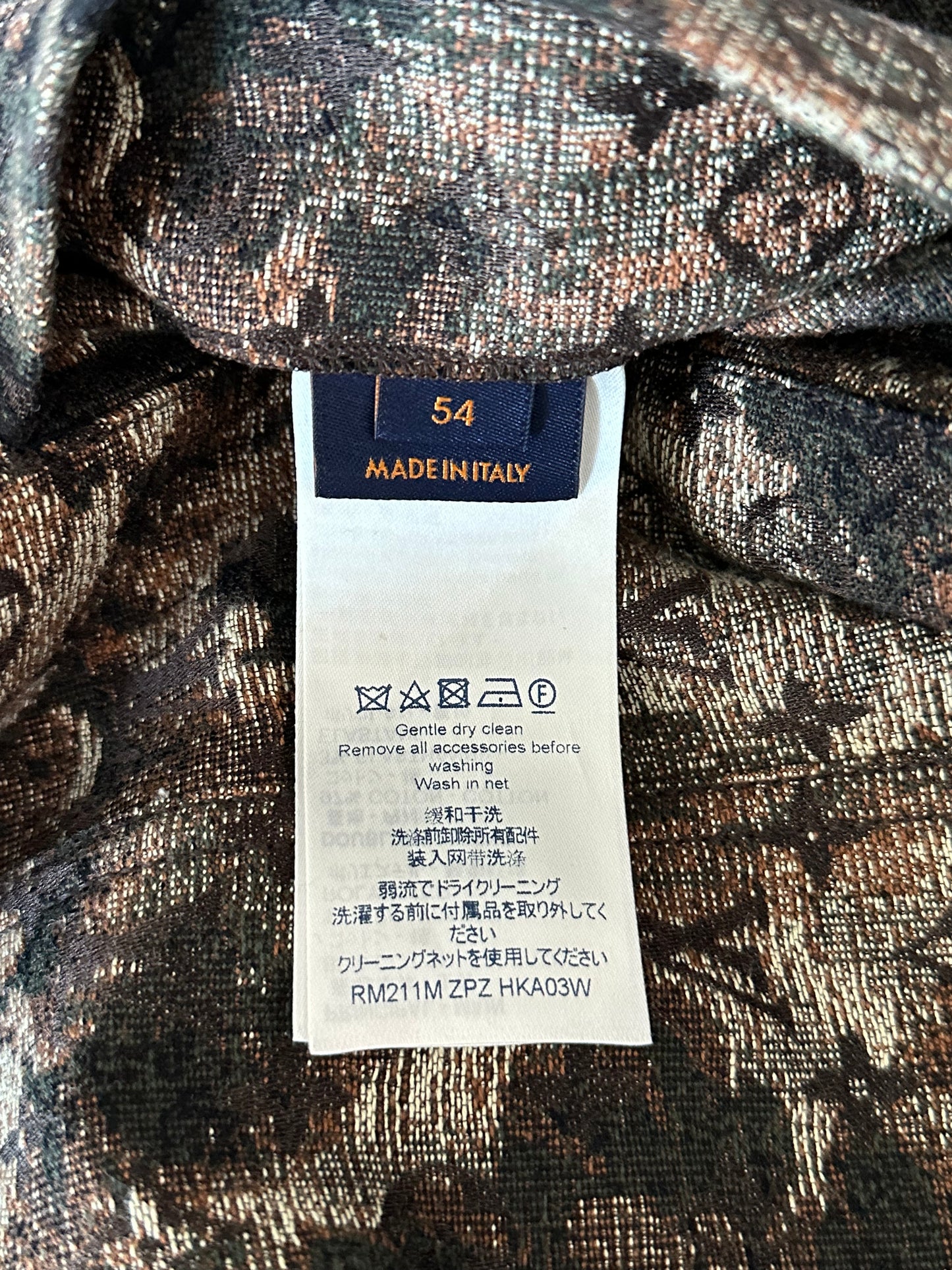 Louis Vuitton Brown Tapestry Monogram Shearling Jacket