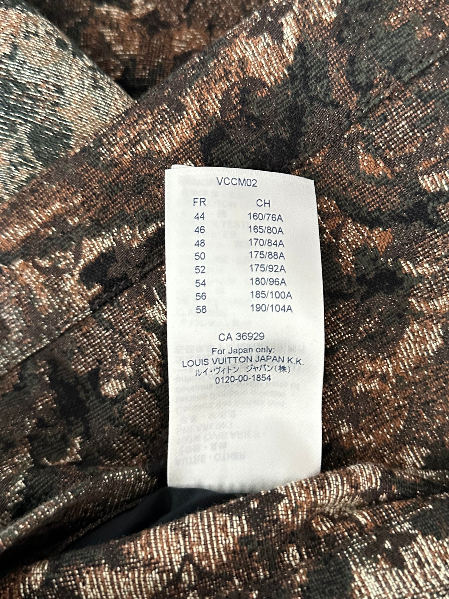 Louis Vuitton Brown Tapestry Monogram Shearling Jacket