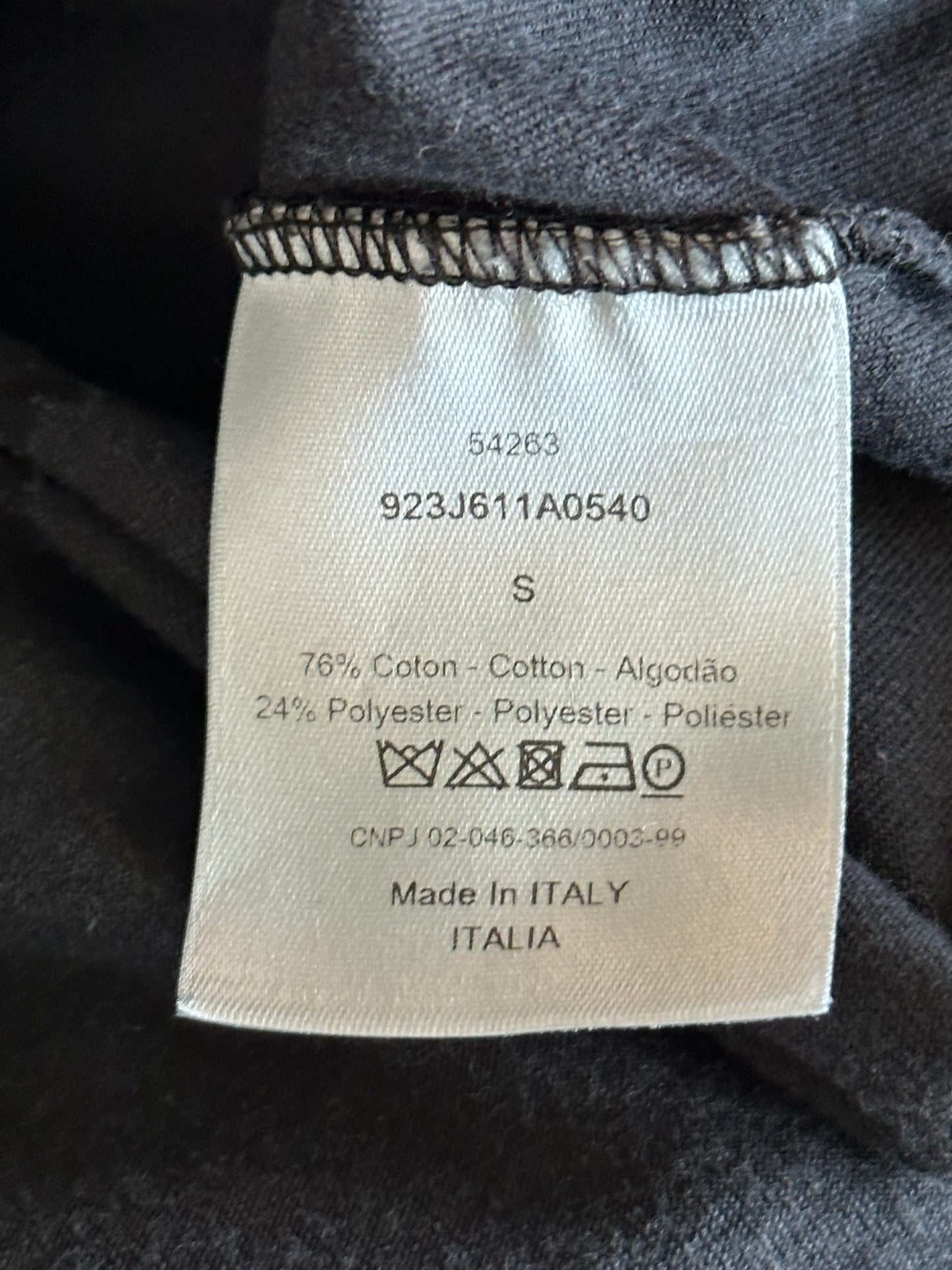 Dior Navy Distressed Oblique T-Shirt