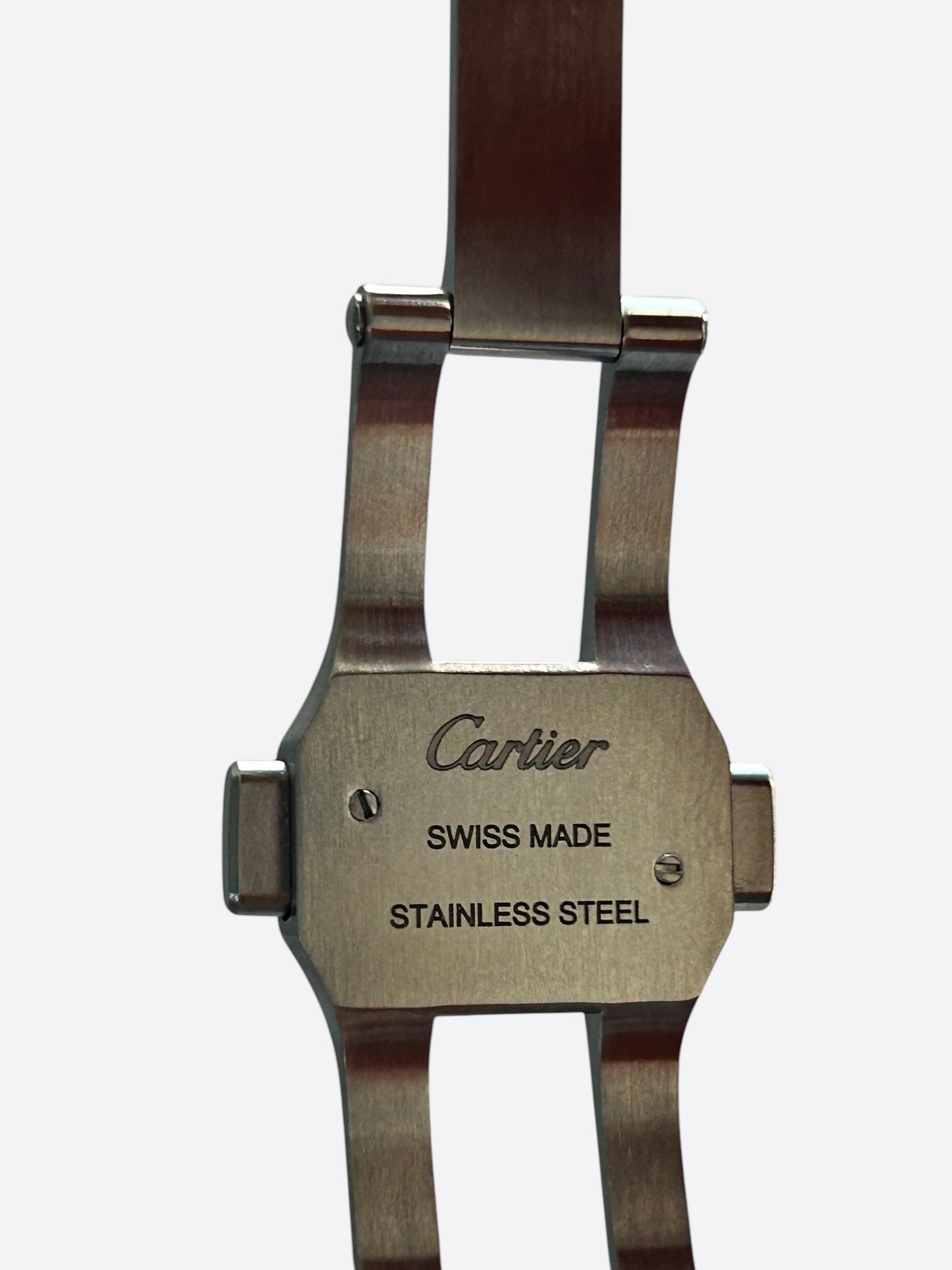 Cartier Stainless Steel Brown Dial Large Santos