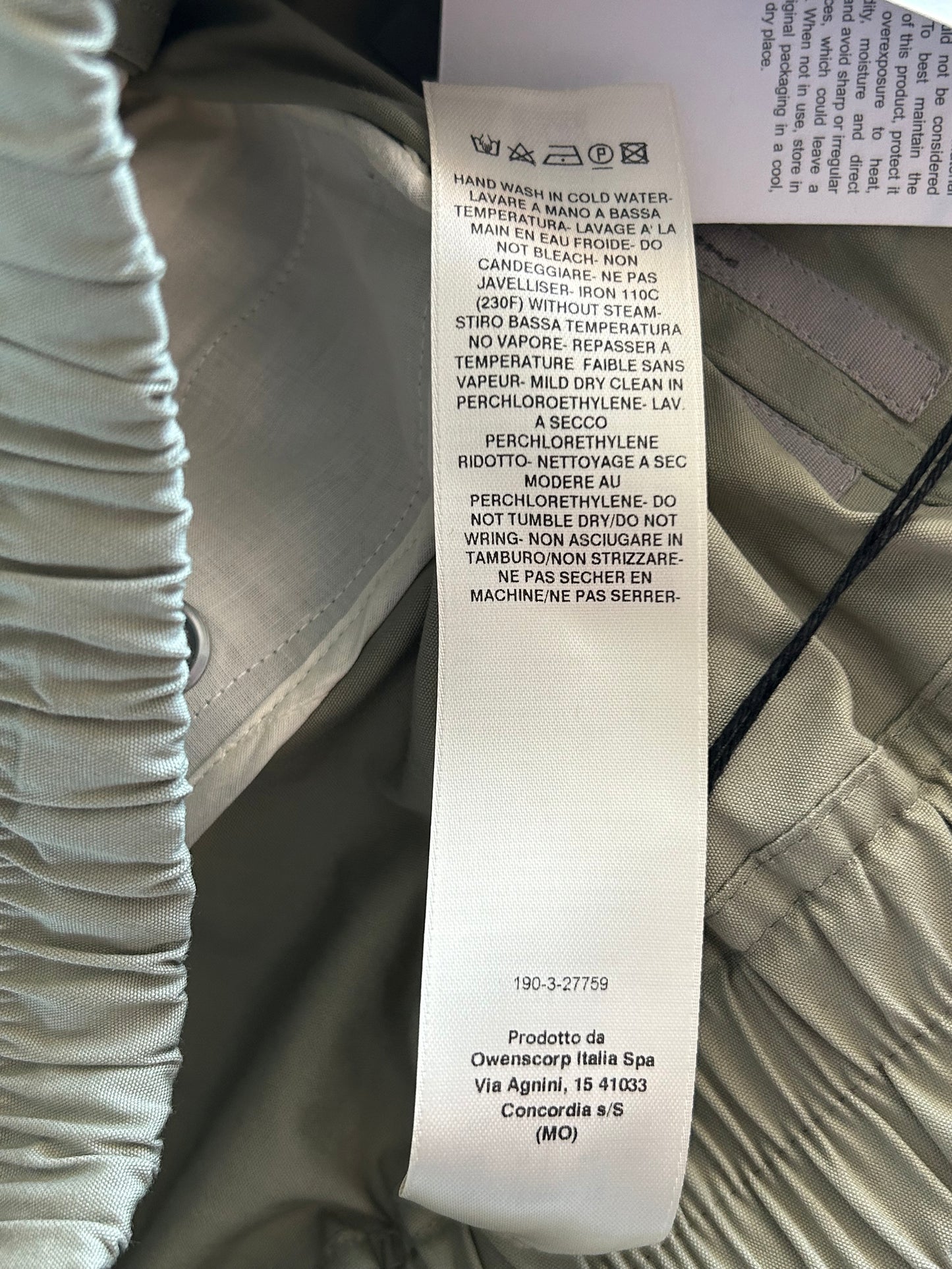 Rick Owens Green Hollywood Cargobella Shorts