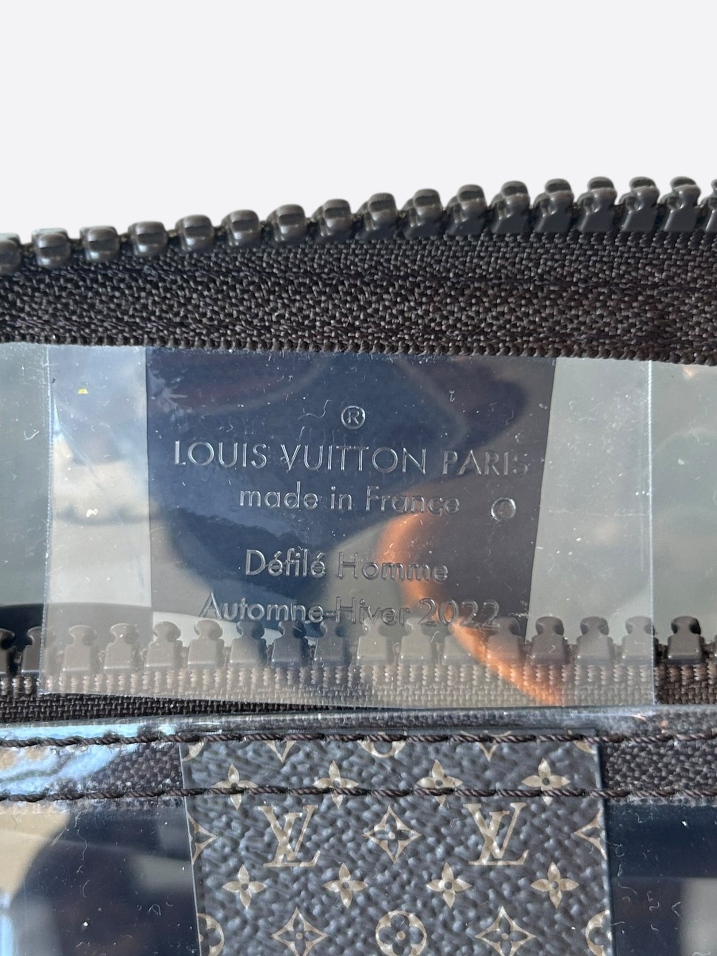 Louis Vuitton Transparent Brown Chess Monogram Keepall 50