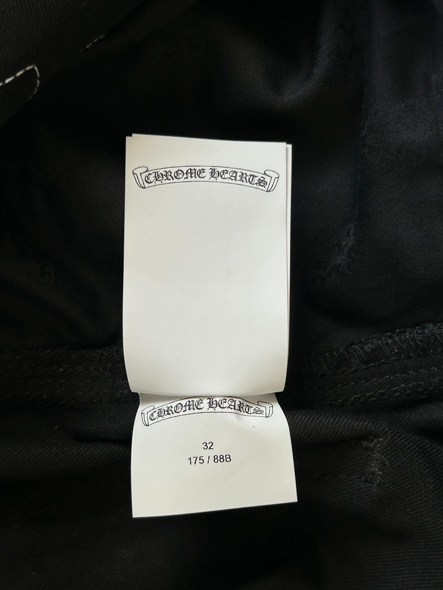 Chrome Hearts Matty Boy Black Cross Patch Carpenter Shorts