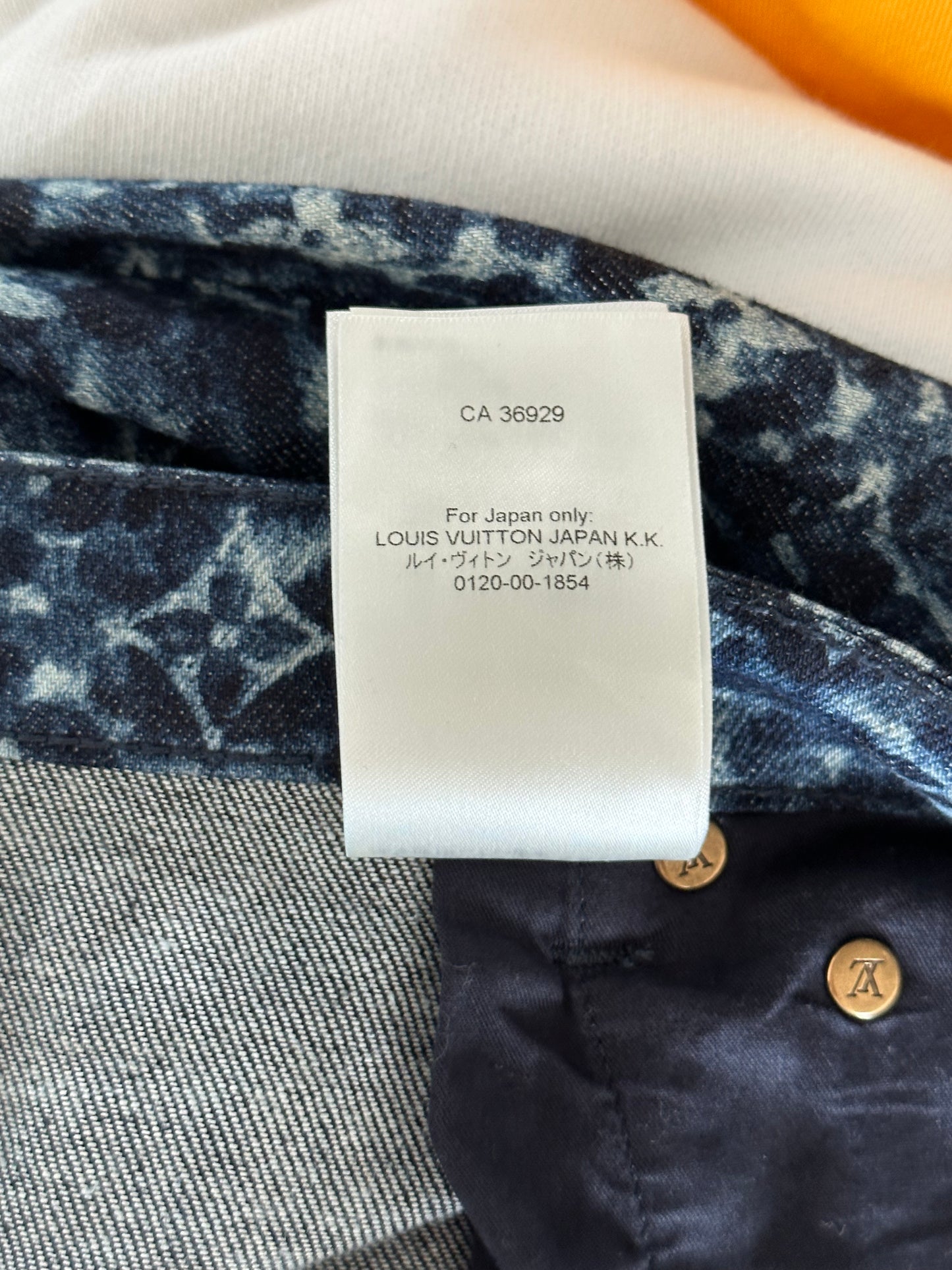 Louis Vuitton Blue Pointillism Monogram Jeans