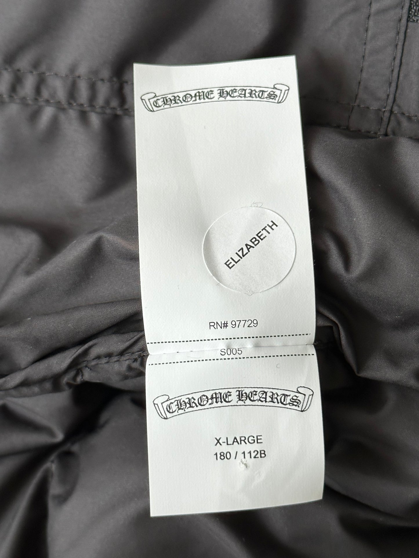 Chrome Hearts Black Cross Jacquard Puffer Jacket