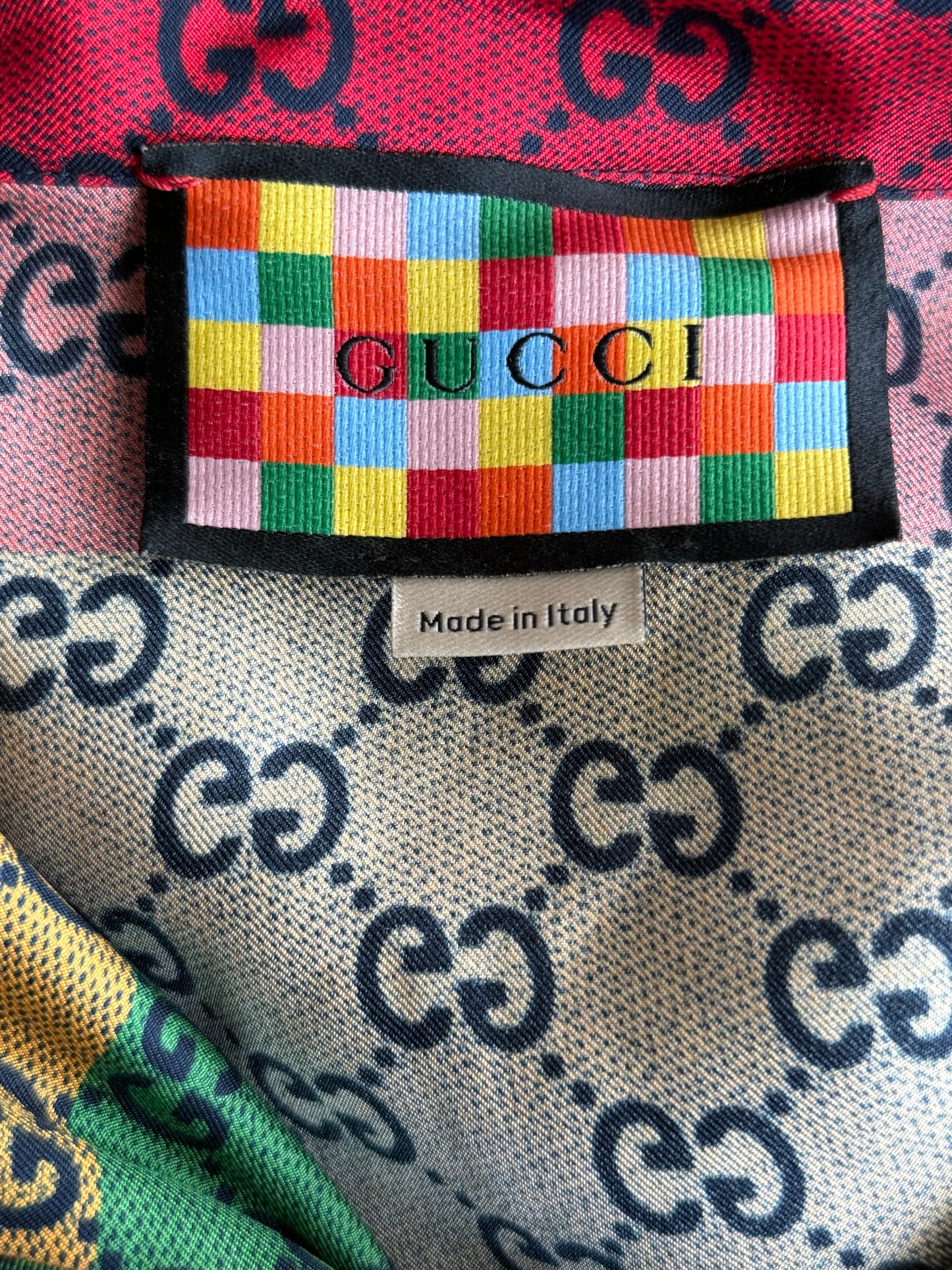 Gucci Multicolor GG Monogram Button Up Shirt