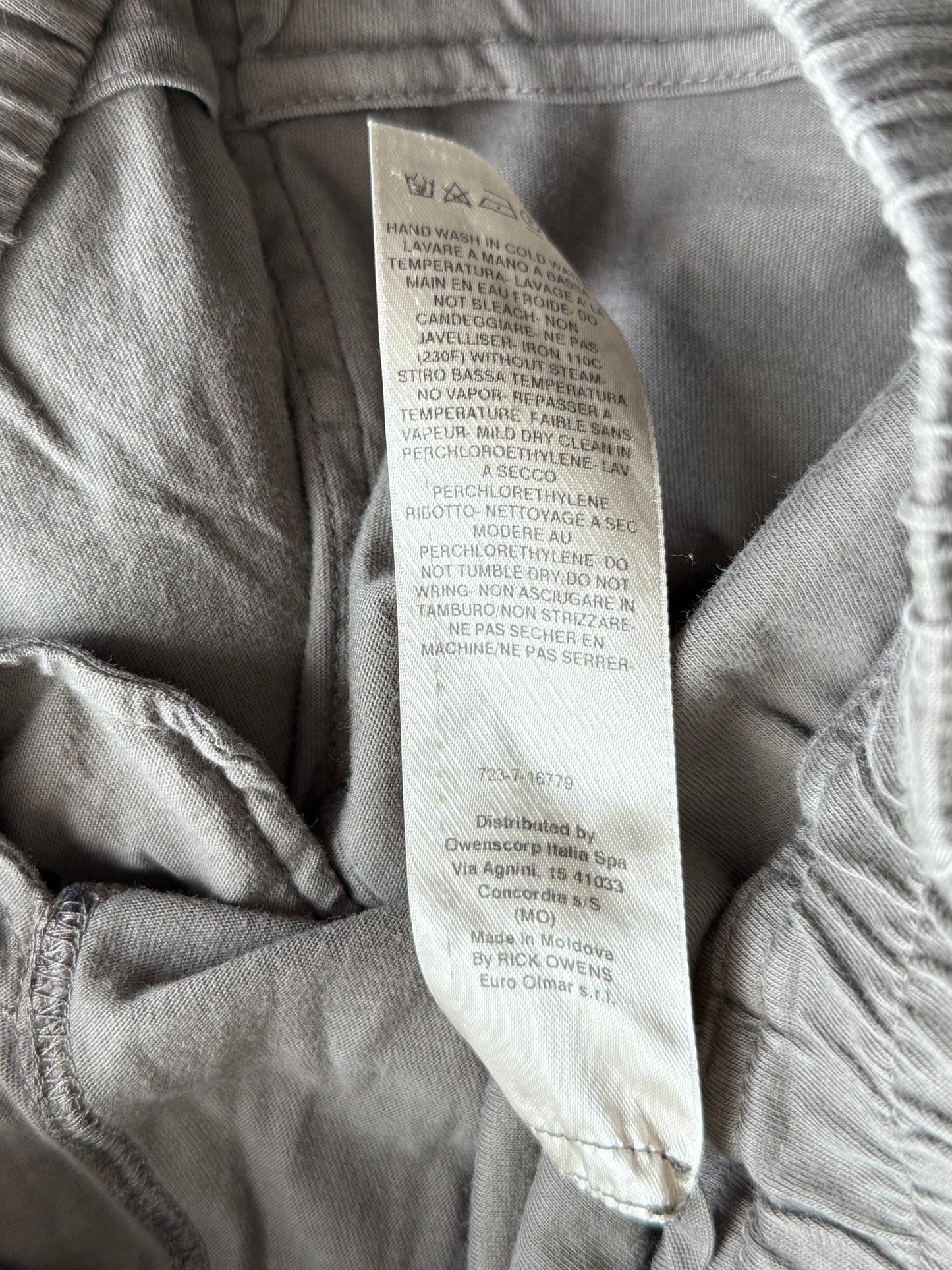 Rick Owens Beige Pods Shorts