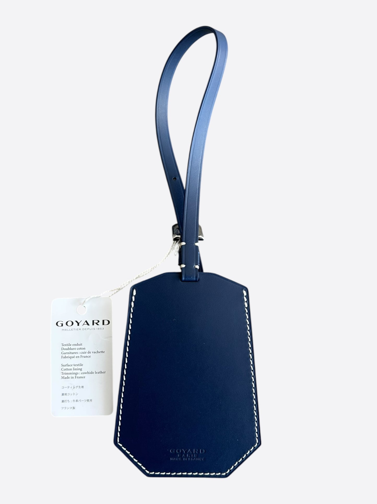 Goyard Navy Luggage Tag