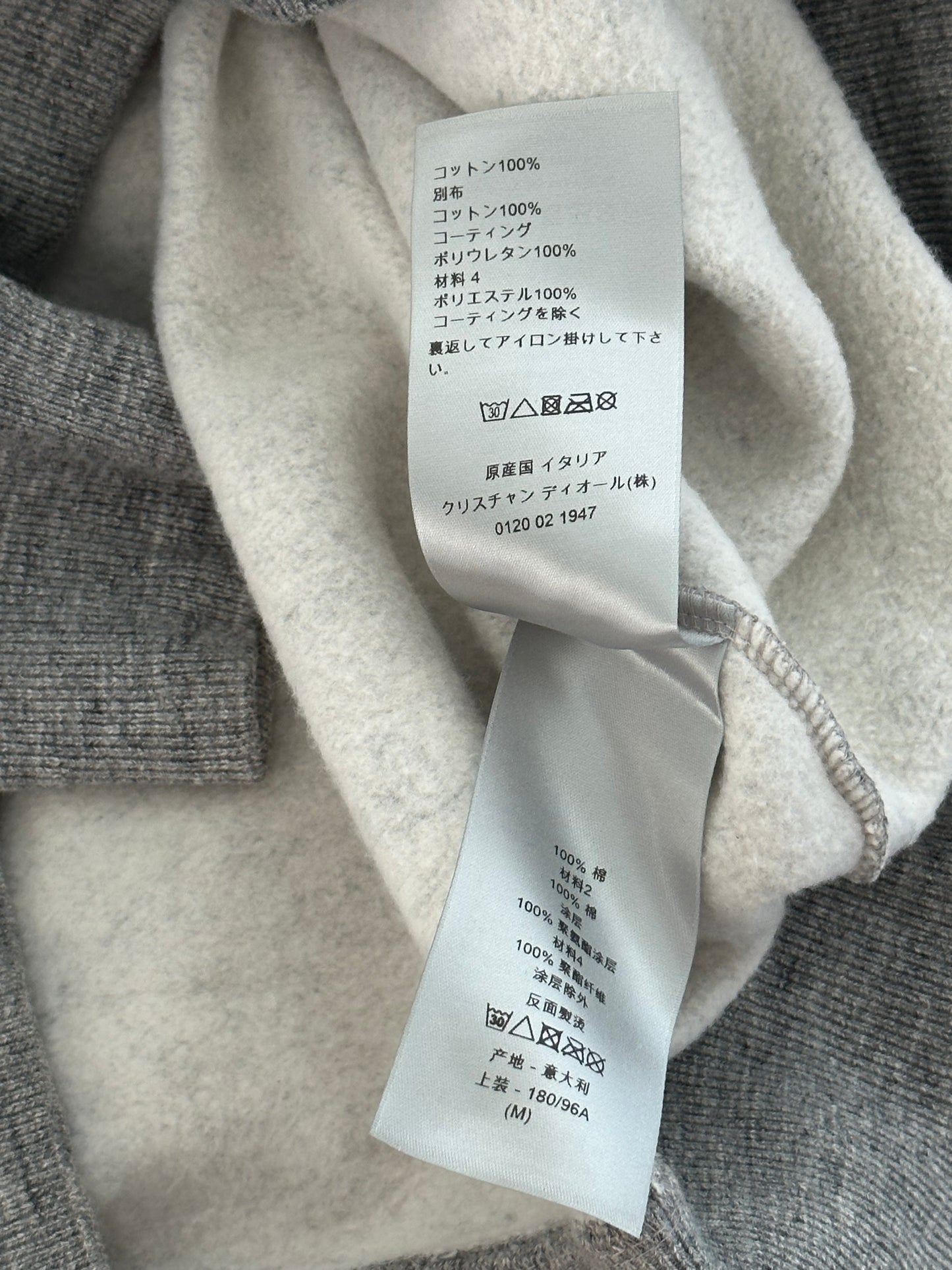 Dior Sorayama Grey Dinosaur Logo Sweater