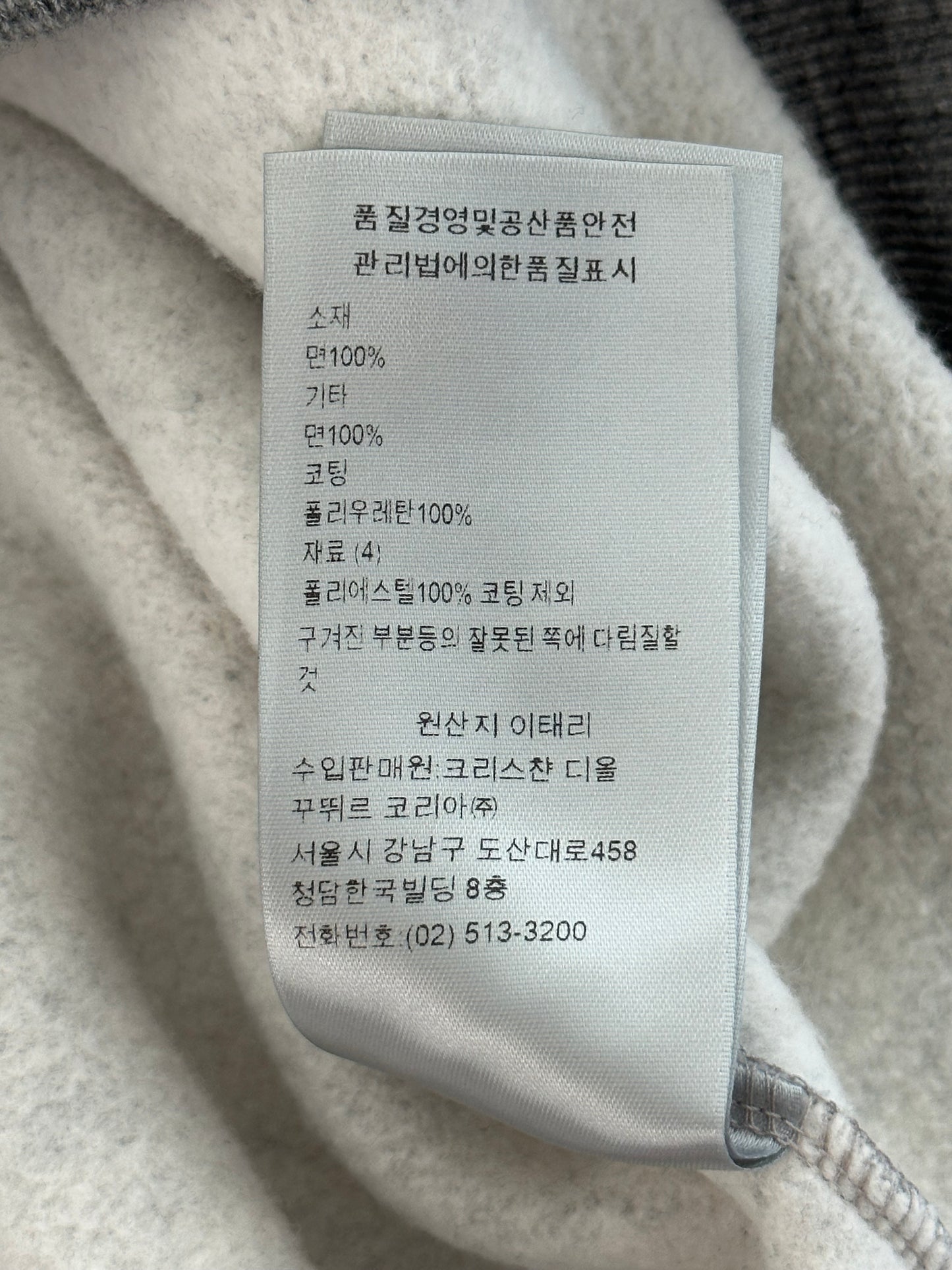 Dior Sorayama Grey Dinosaur Logo Sweater