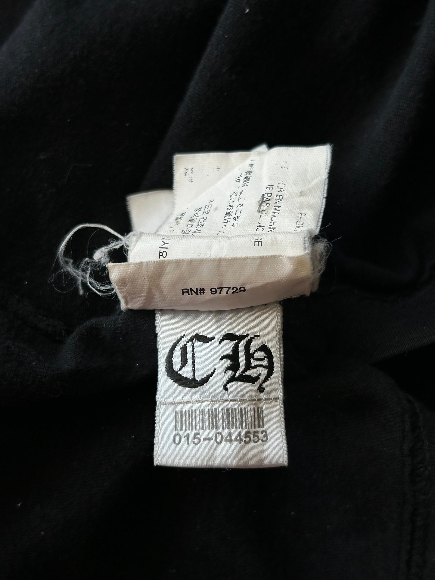 Chrome Hearts Black & White Cross Logo T-Shirt