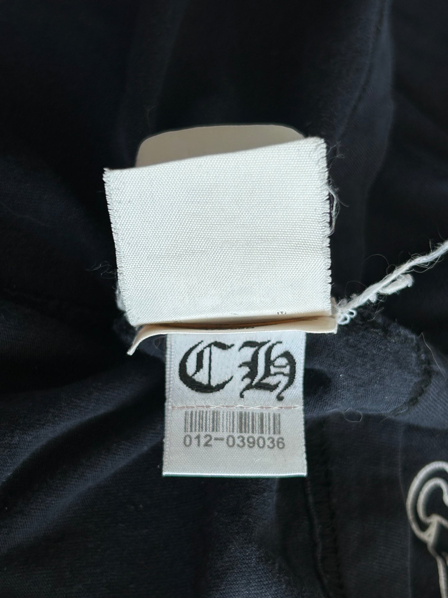 Chrome Hearts Black & White Malibu Cross Logo T-Shirt