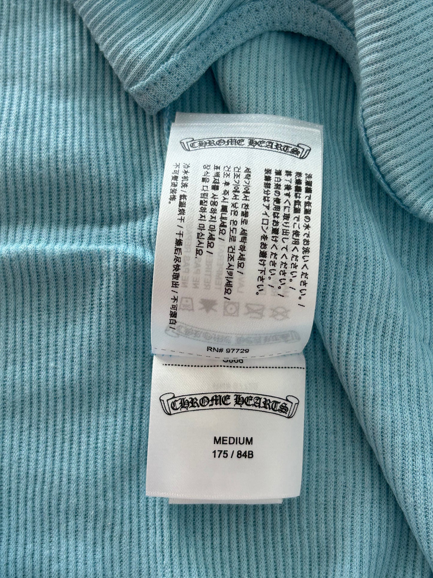 Chrome Hearts Blue & White Horseshoe Tank Top