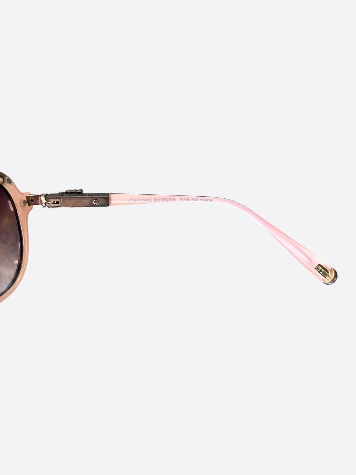 Chrome Hearts Black & Pink Straight Up Sunglasses