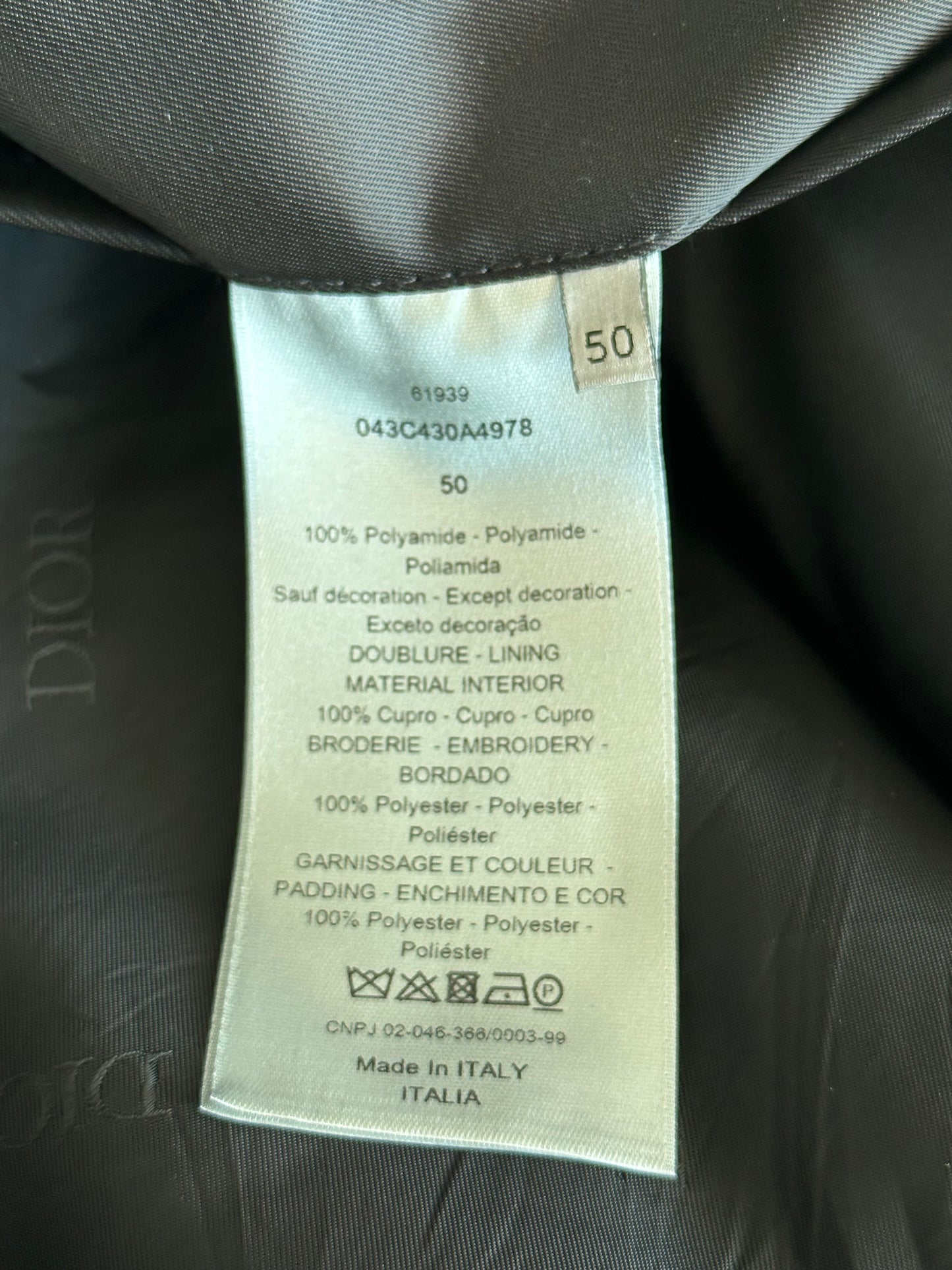 Dior Judy Blame Navy & Black Split Bomber Jacket