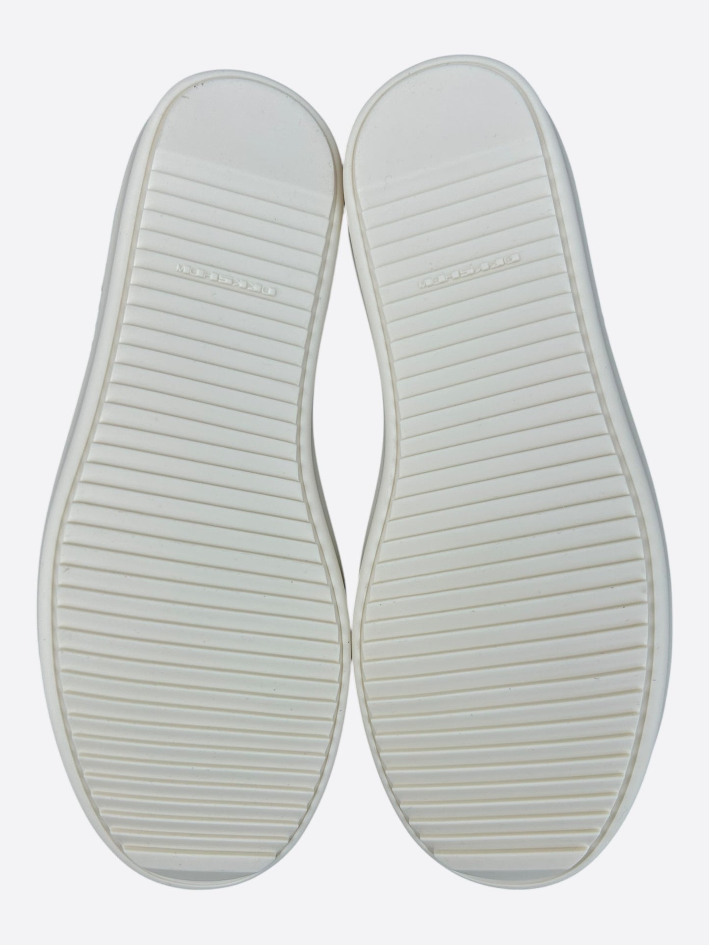 Rick Owens Black & White Jumbo Lace High Top Sneakers