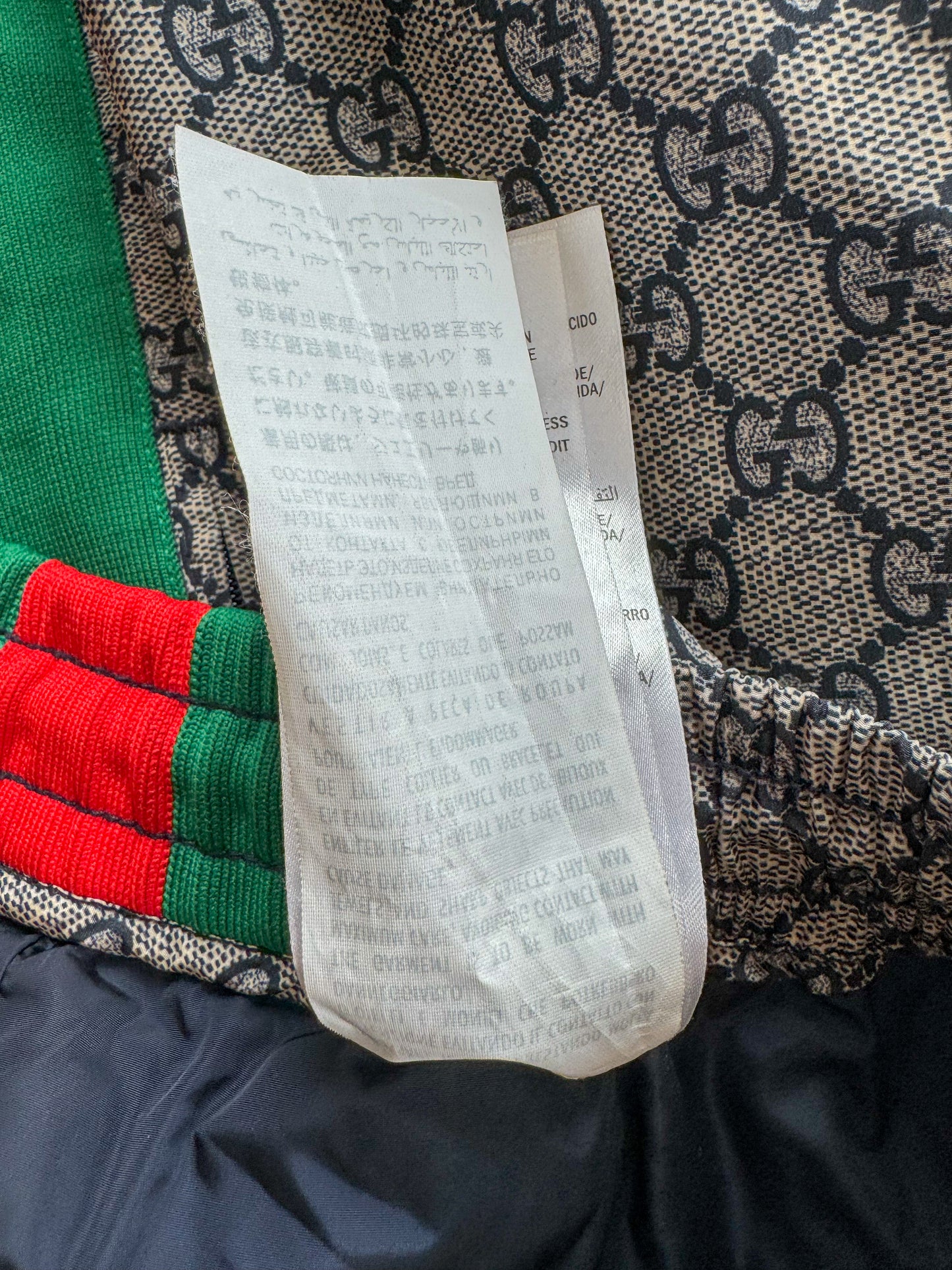 Gucci Beige GG Monogram Striped Pants