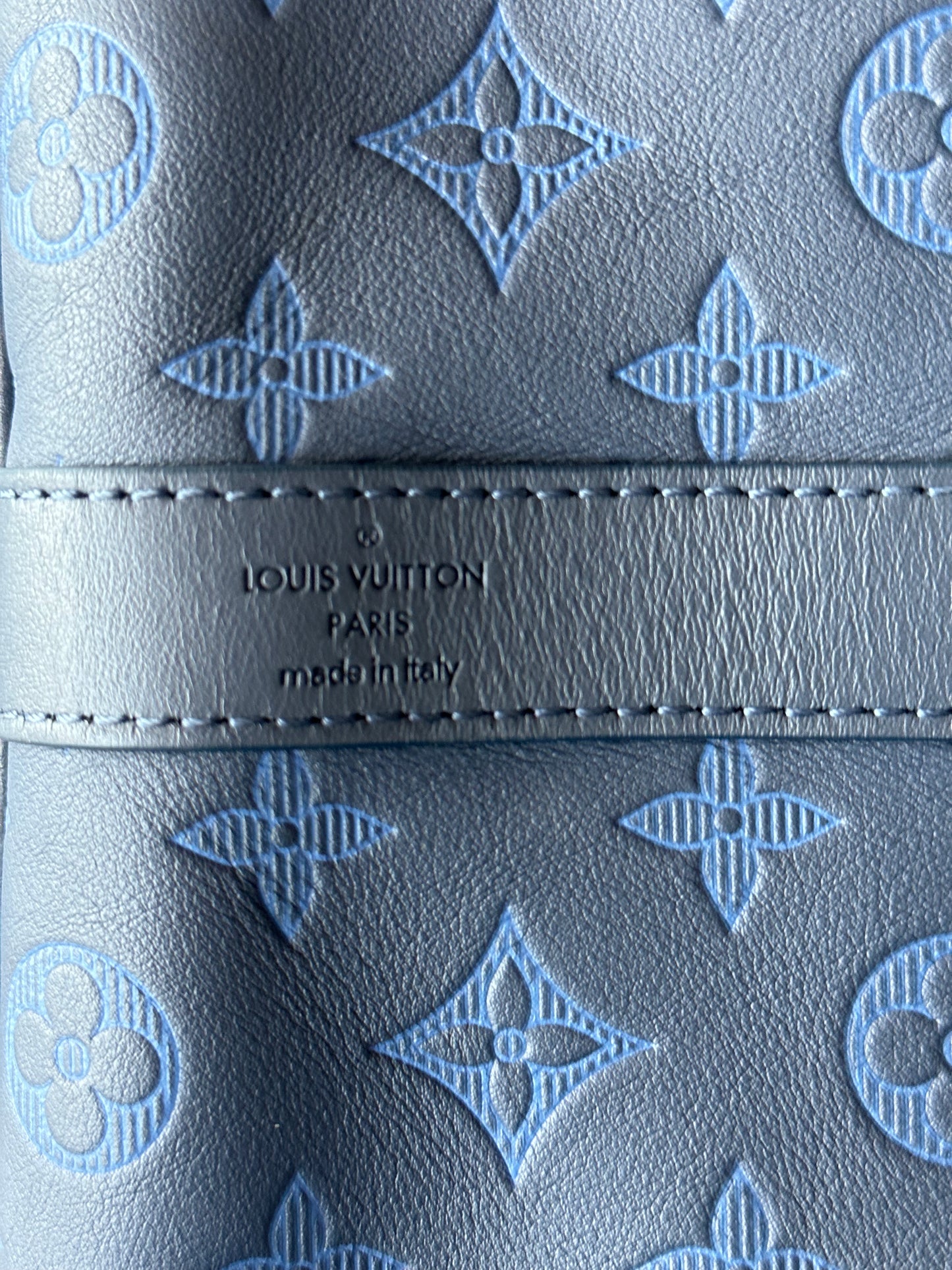 Louis Vuitton Blue Shadow Monogram Keepall 50