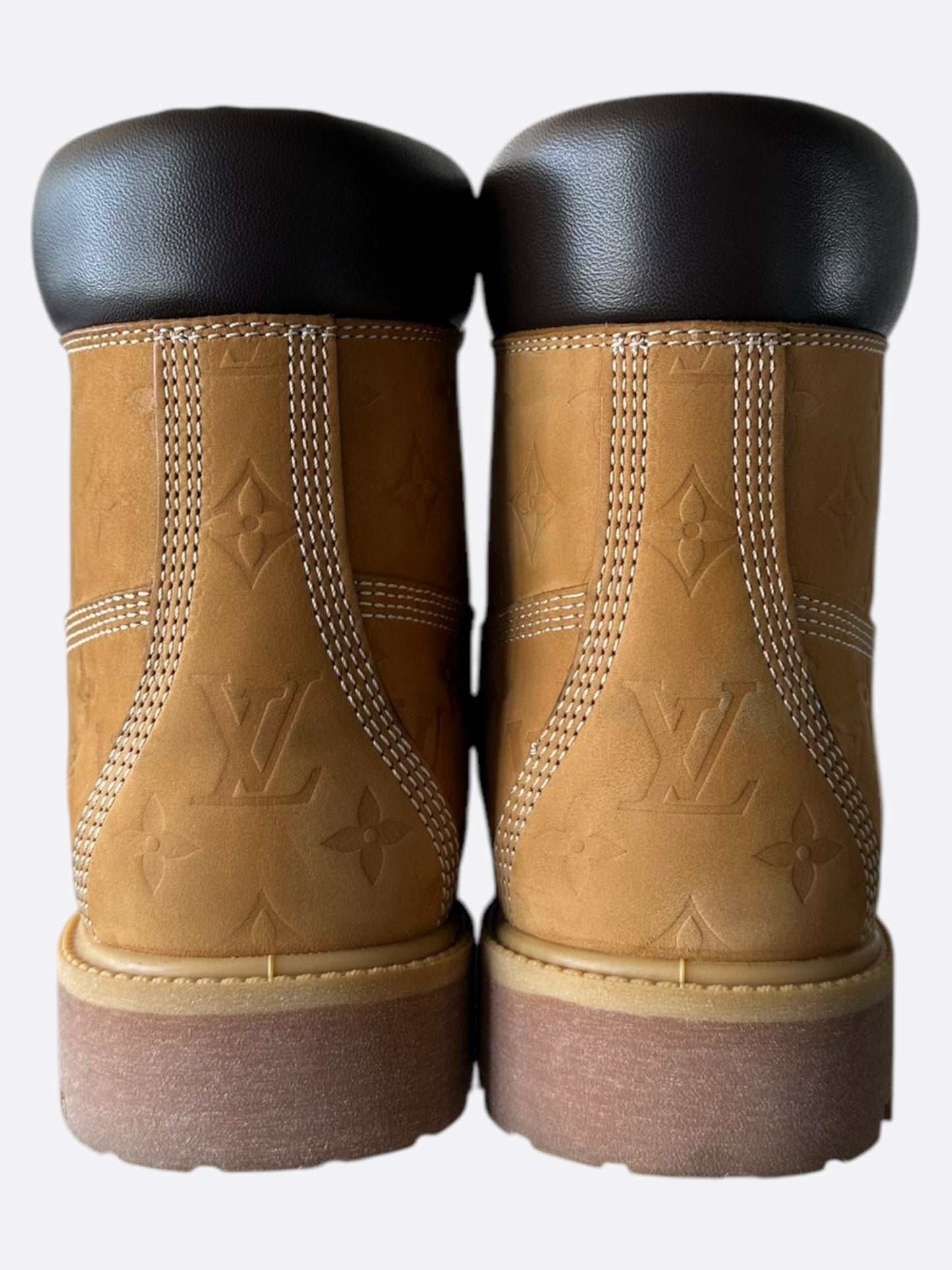 Louis Vuitton Timberland Wheat Monogram Boots