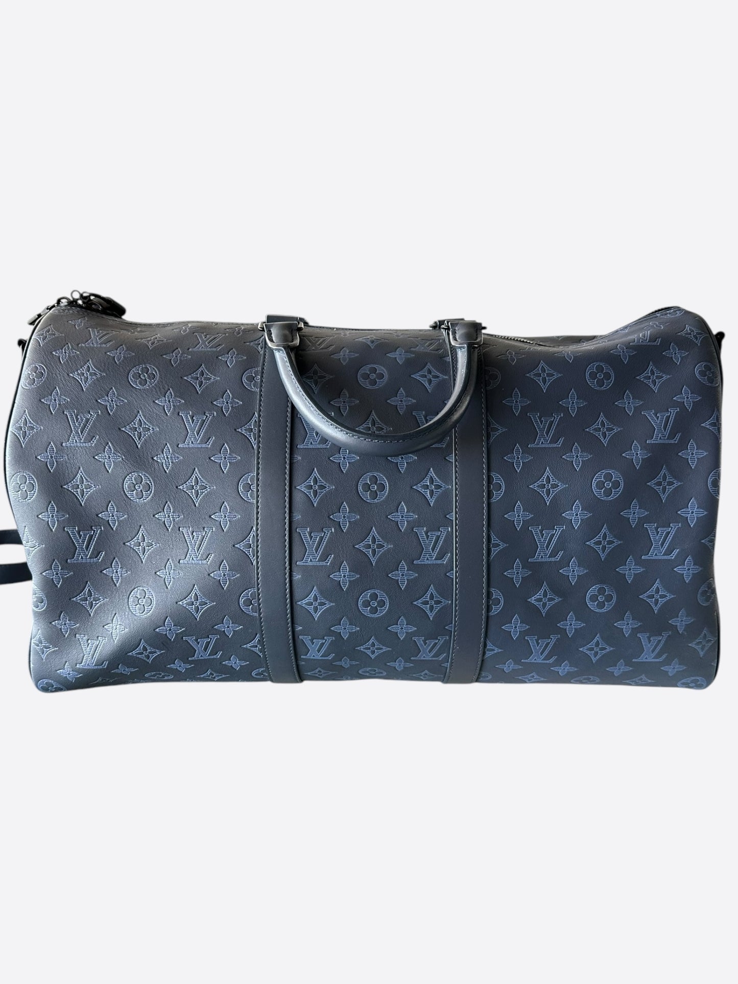 Louis Vuitton Blue Shadow Monogram Keepall 50