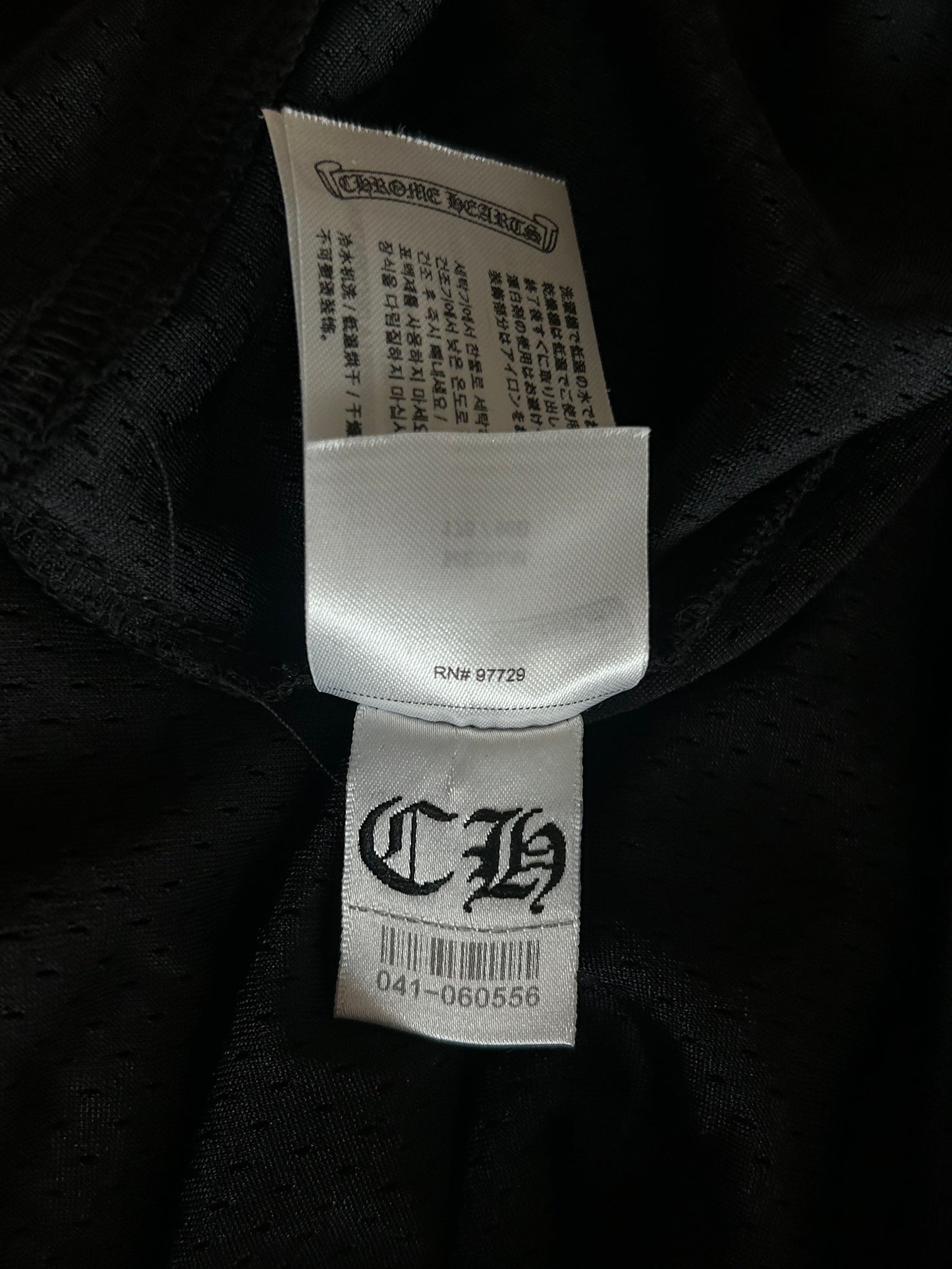 Chrome Hearts Black & White Floral Nylon Mesh Longsleeve Jersey