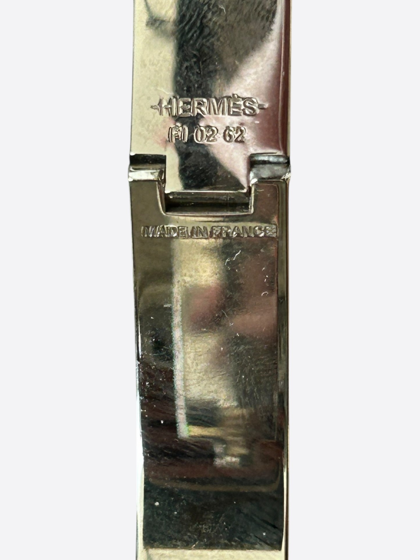 Hermes Palladium & Black Clic Clac H Bracelet