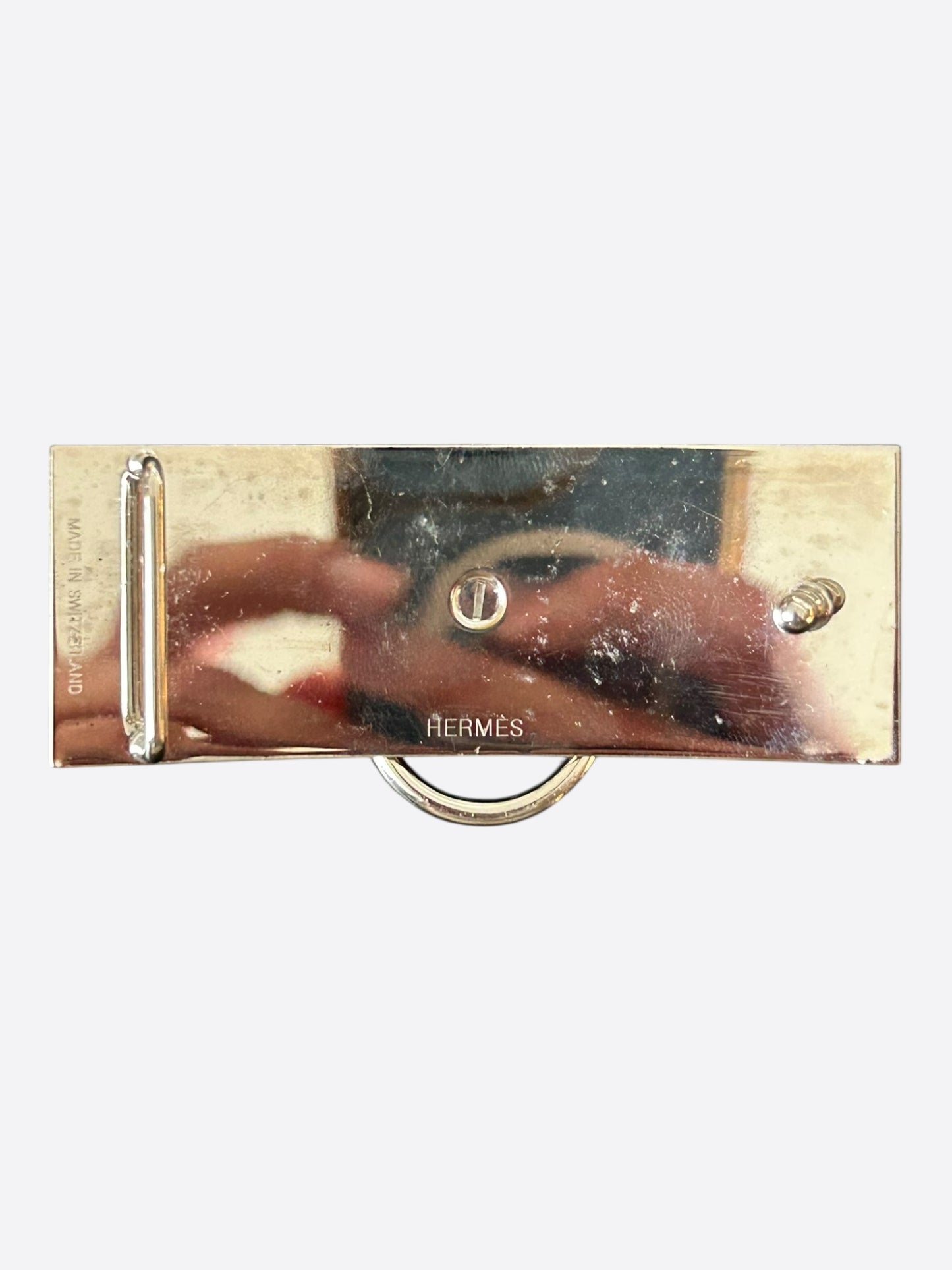 Hermes Palladium Collier De Chien Belt Buckle