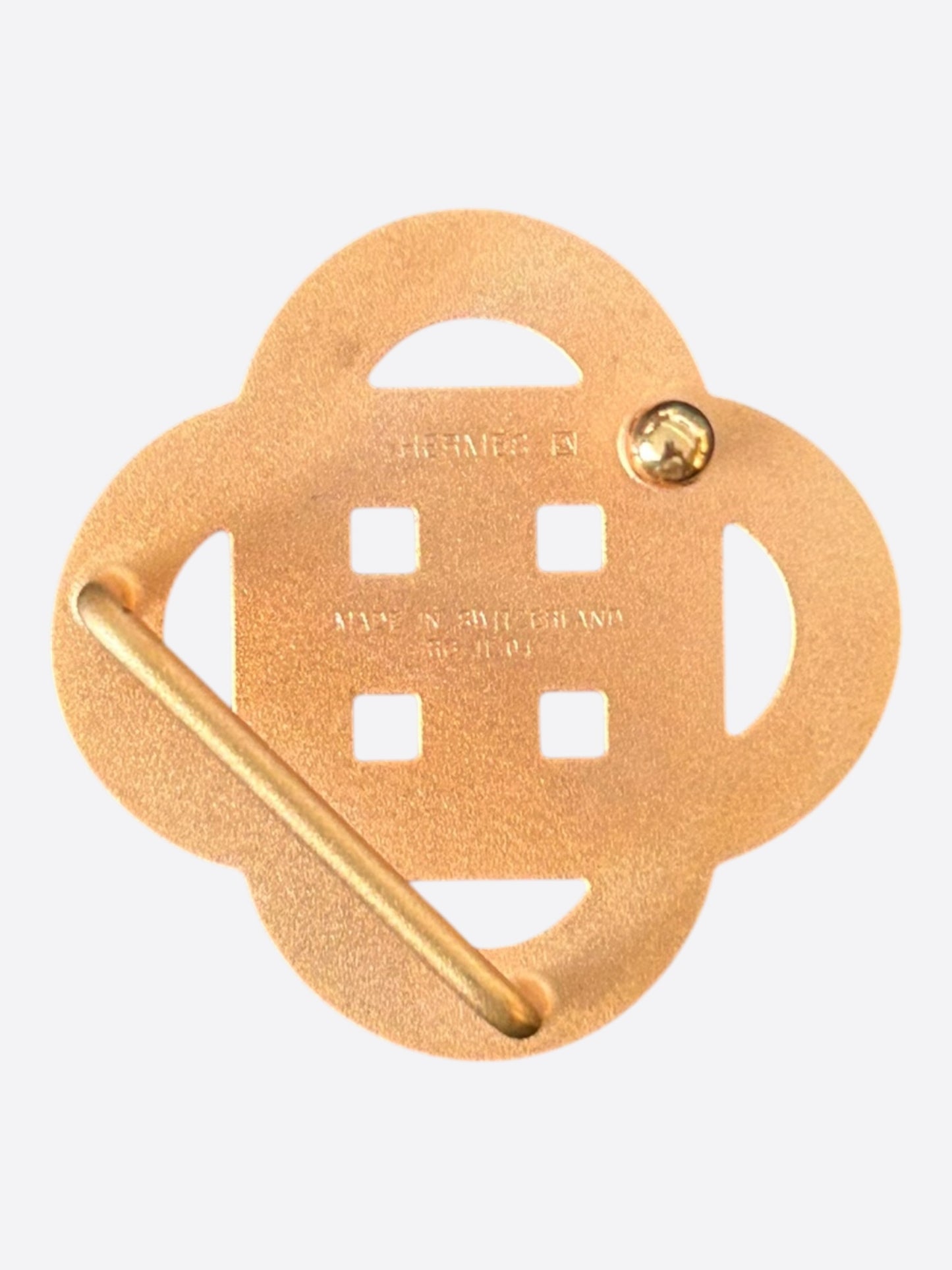 Hermes Rose Gold Infinity Belt Buckle