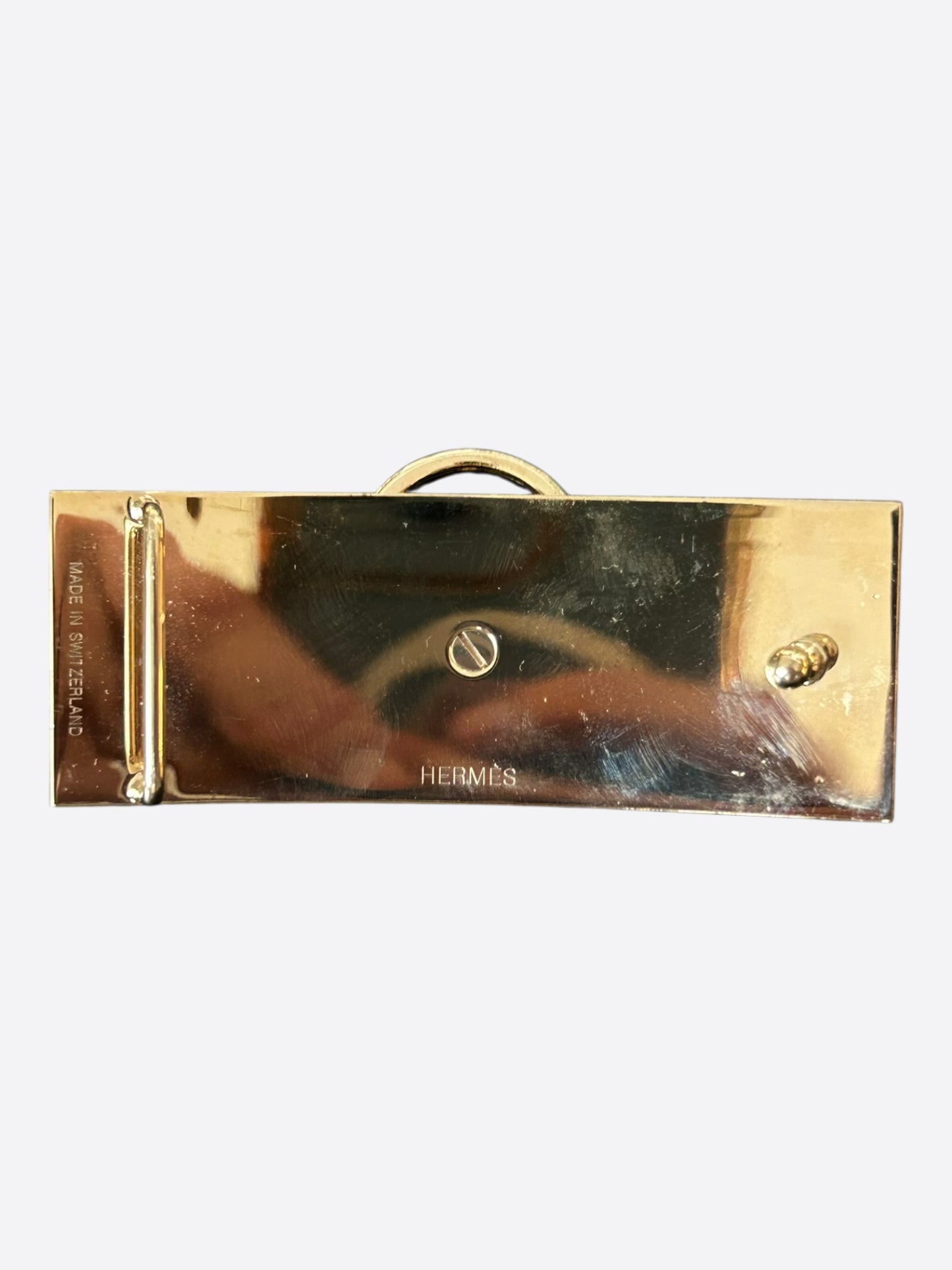 Hermes Gold Collier De Chien Belt Buckle