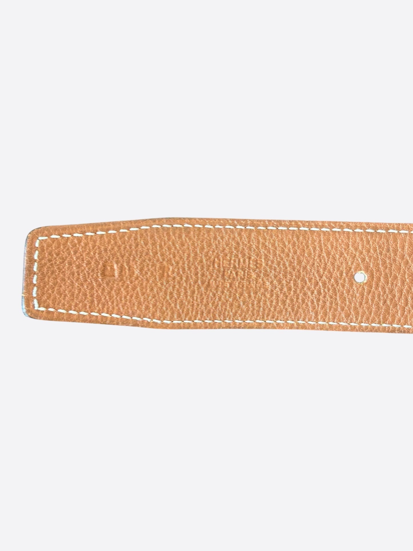 Hermes Black & Brown Gold Reversible H Belt