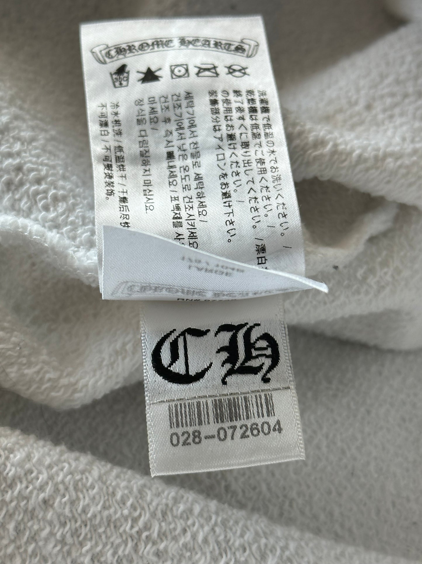 Chrome Hearts Matty Boy White USA Flag Scroll Logo Sweater