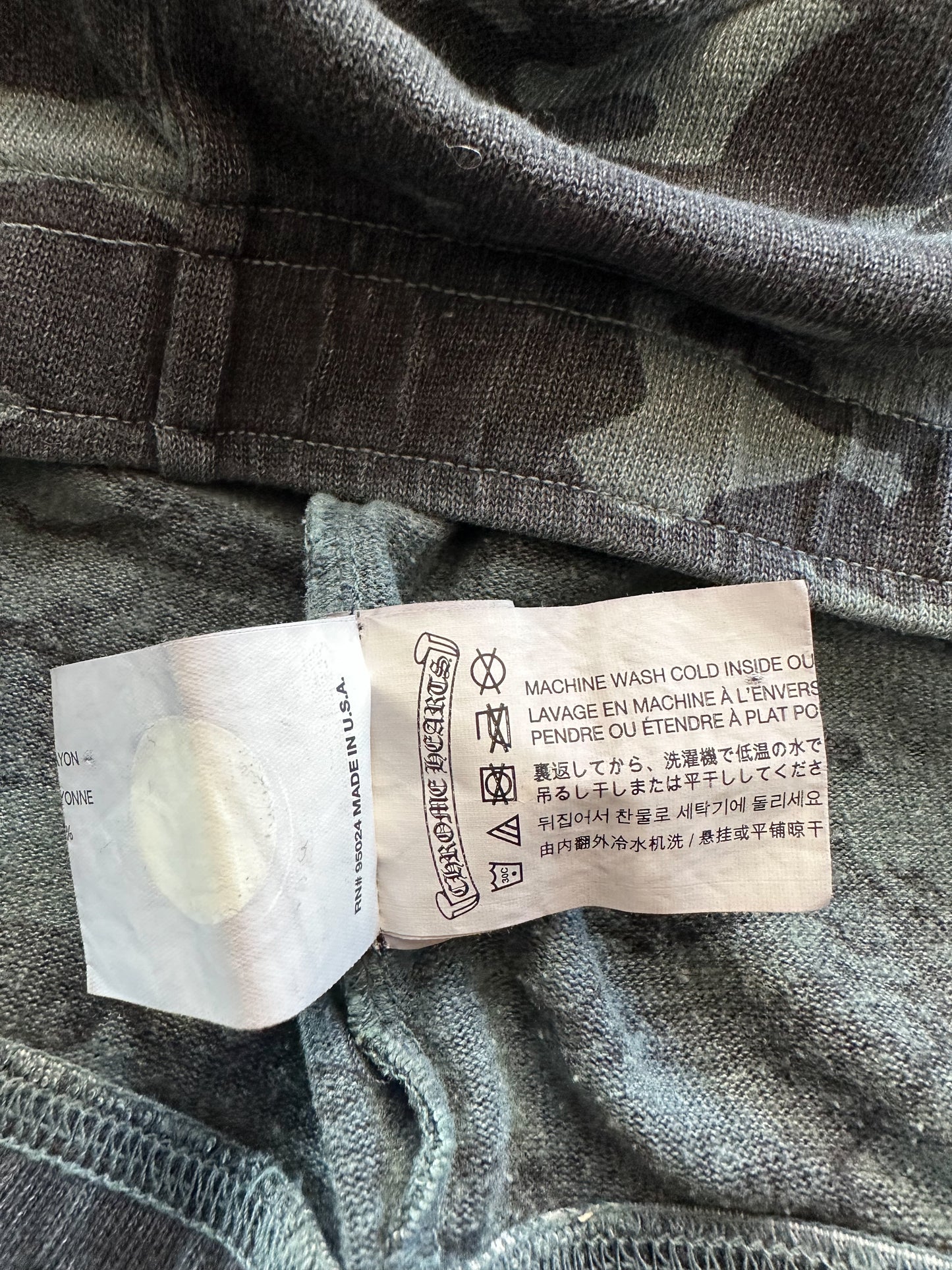 Chrome Hearts Grey Camouflage Women's Sweatpants