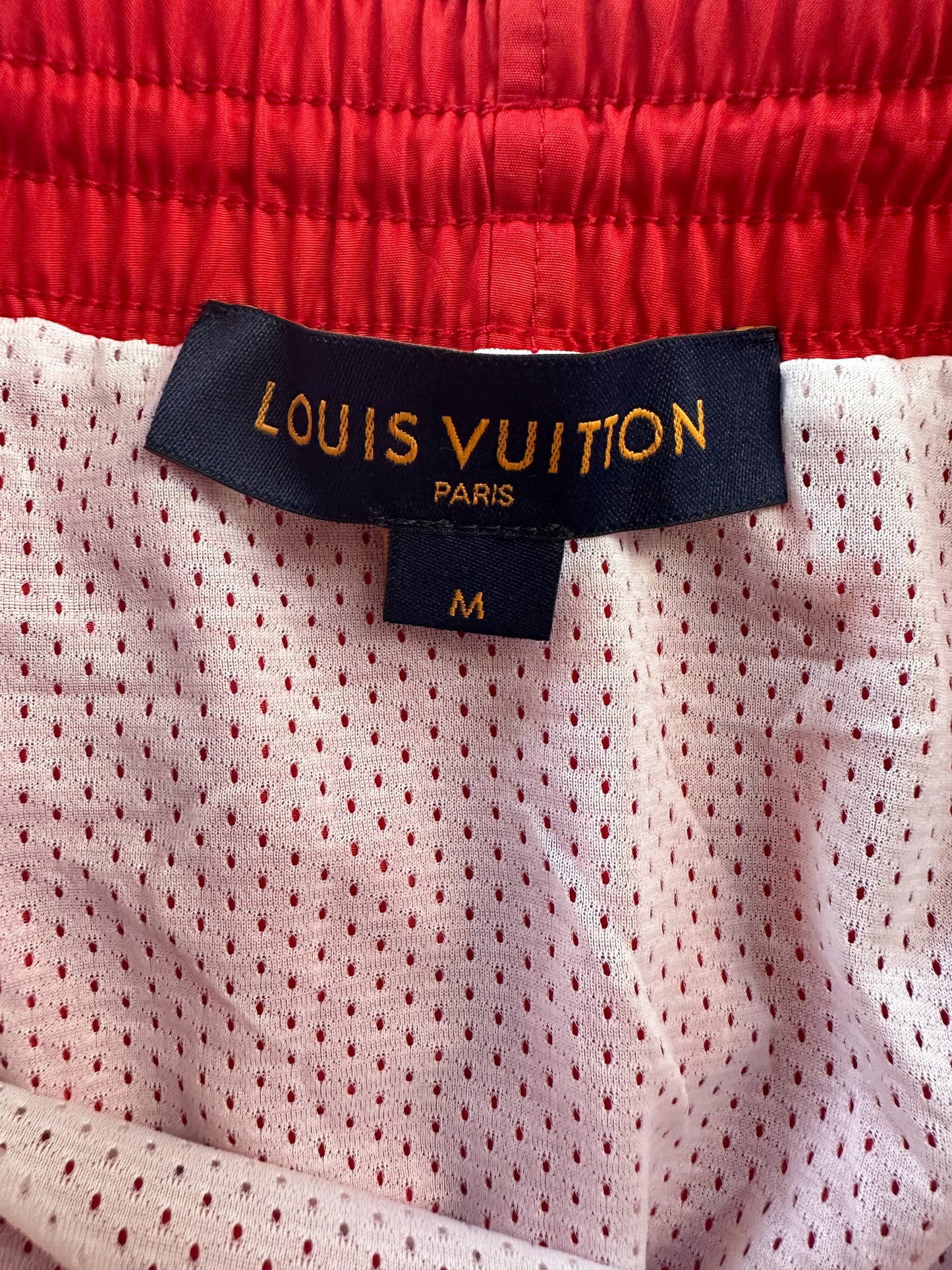 Louis Vuitton Red Monogram Swim Shorts