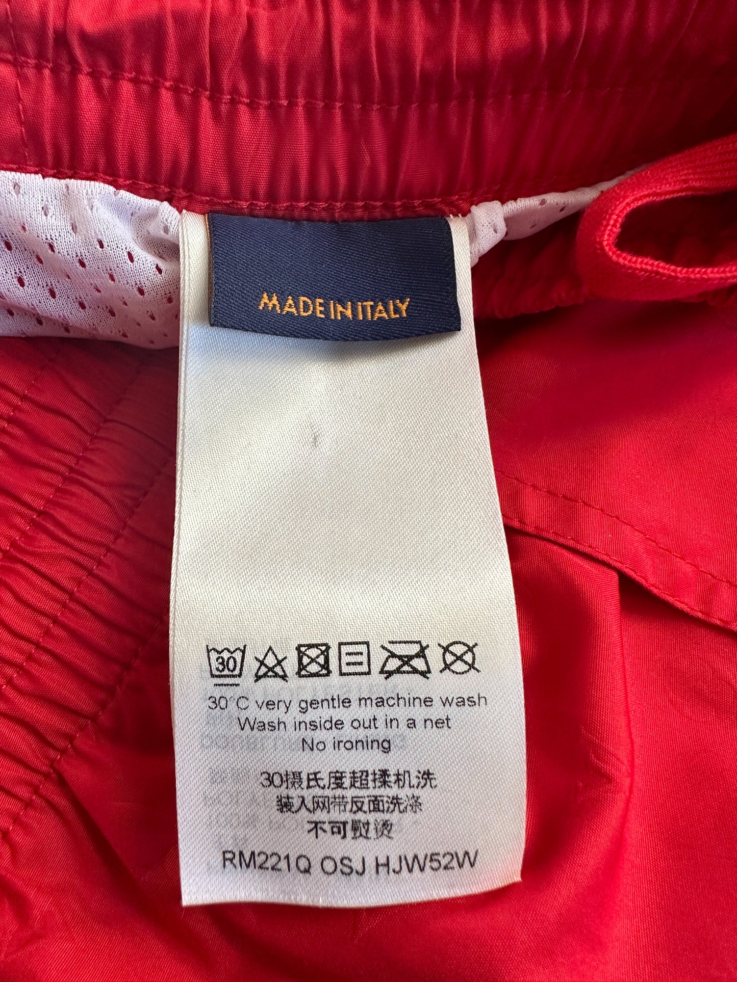Louis Vuitton Red Monogram Swim Shorts
