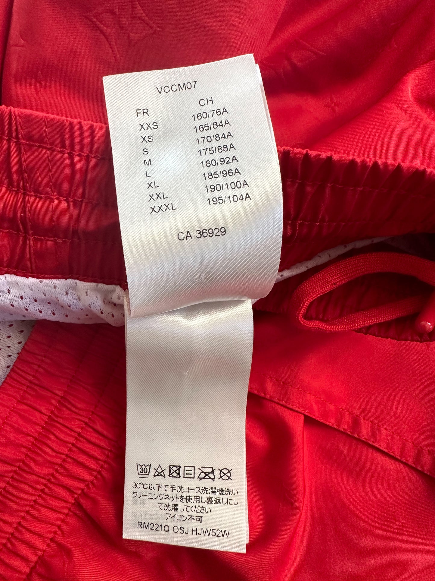 Louis Vuitton Red Monogram Swim Shorts
