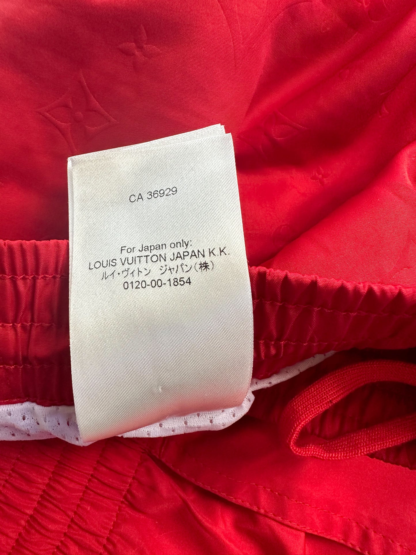 Louis Vuitton Red Monogram Swim Shorts