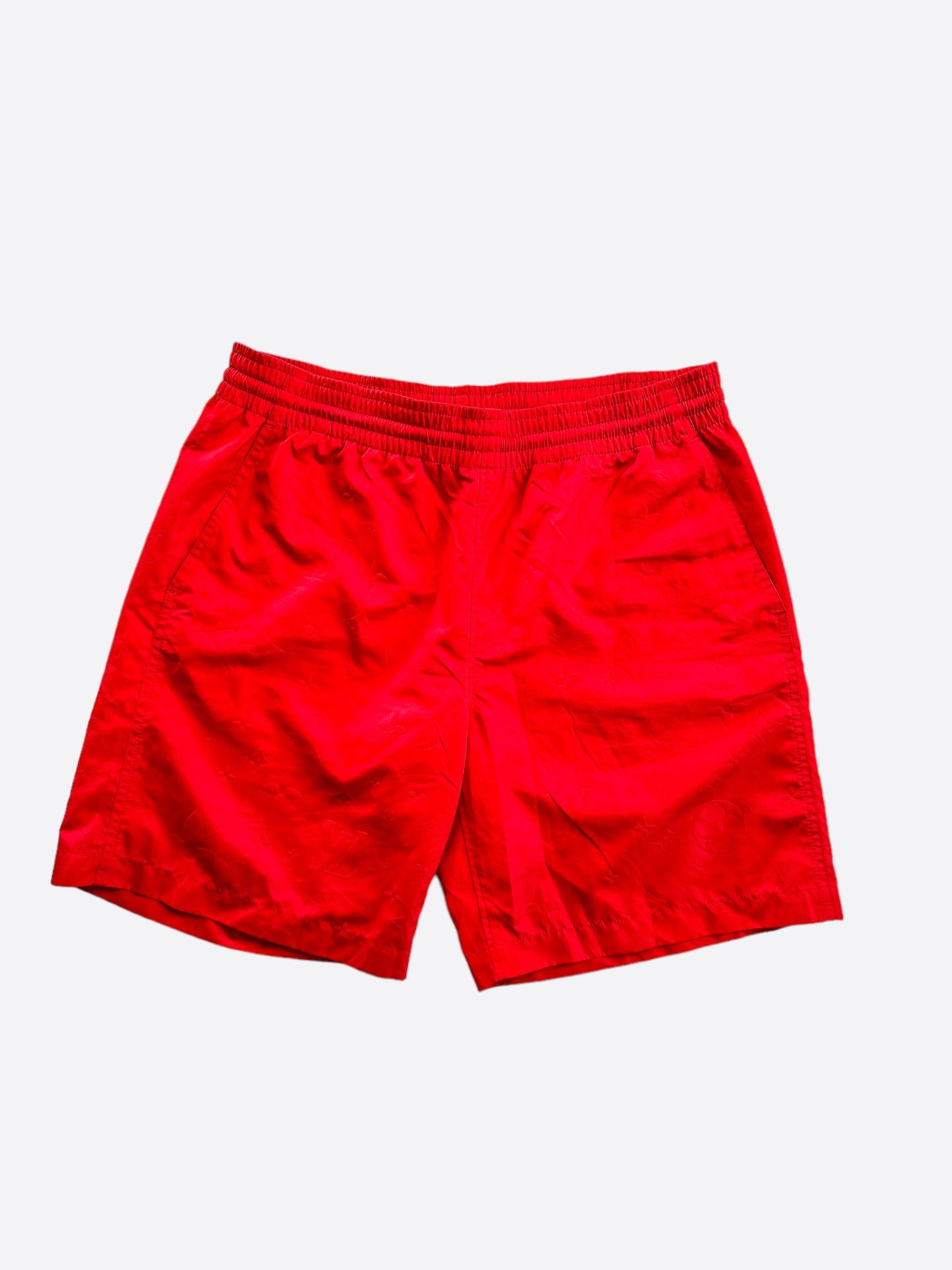 Louis Vuitton Red Monogram Swim Shorts
