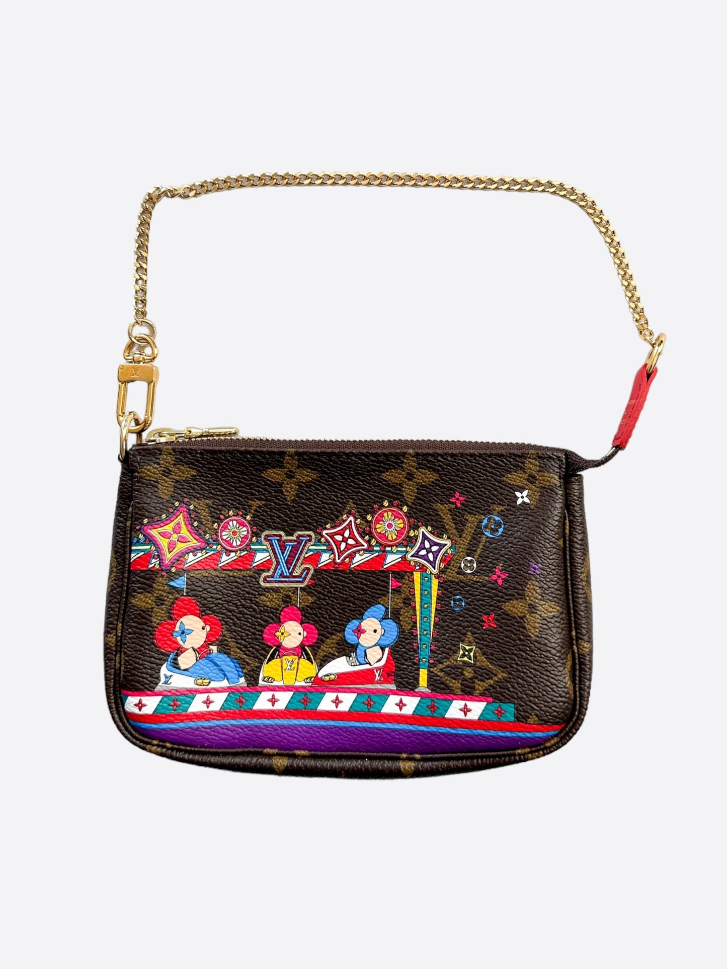 Louis Vuitton Christmas Edition Brown Monogram Pochette Accessories