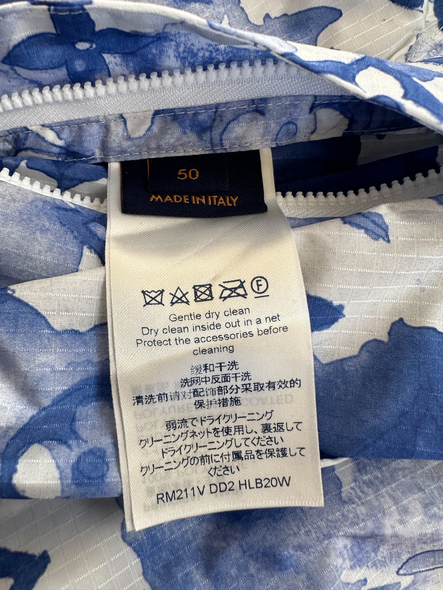 Louis Vuitton Blue Watercolor Monogram Windbreaker