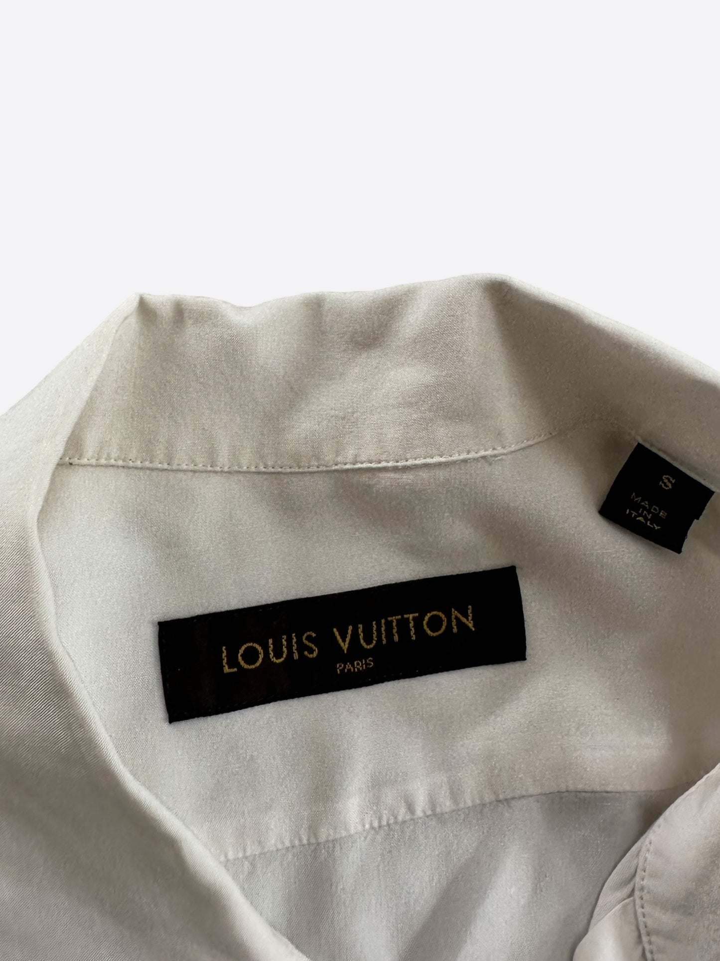 Louis Vuitton Fragment White & Black Gradient Button Up Shirt
