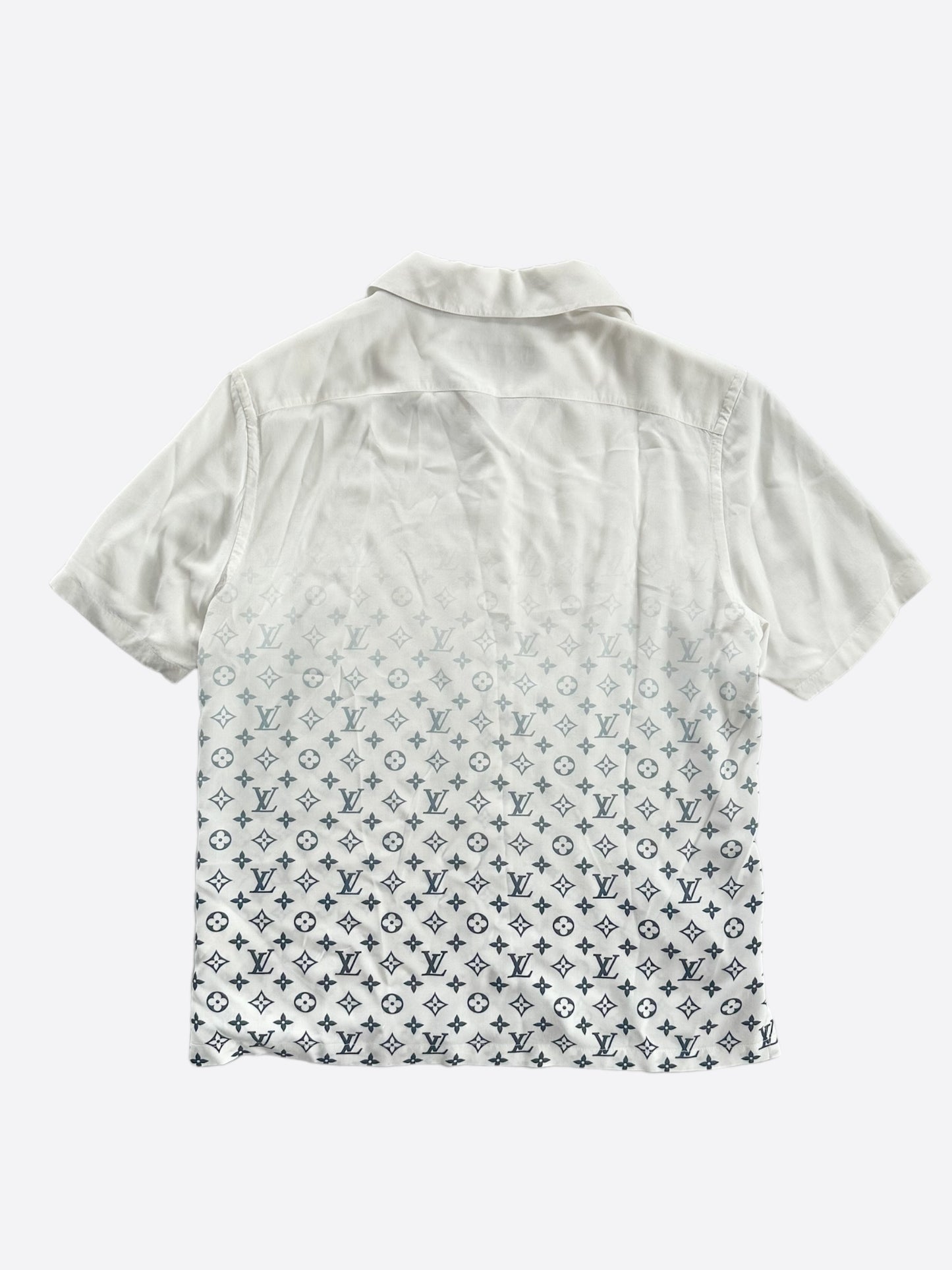 Louis Vuitton Fragment White & Black Gradient Button Up Shirt