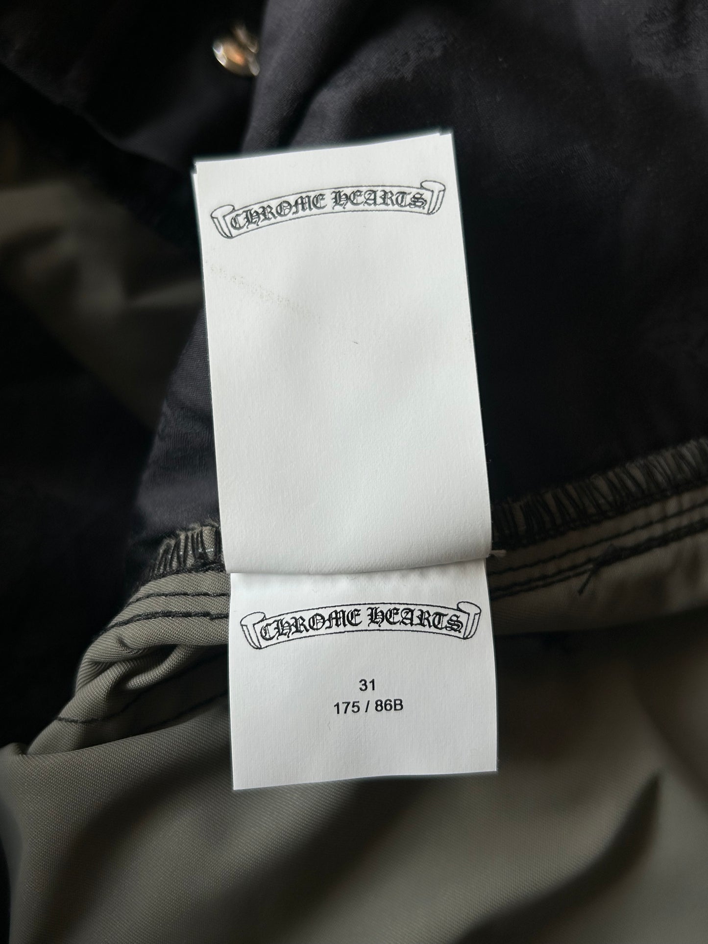 Chrome Hearts Black Nylon & Leather Carpenter Shorts