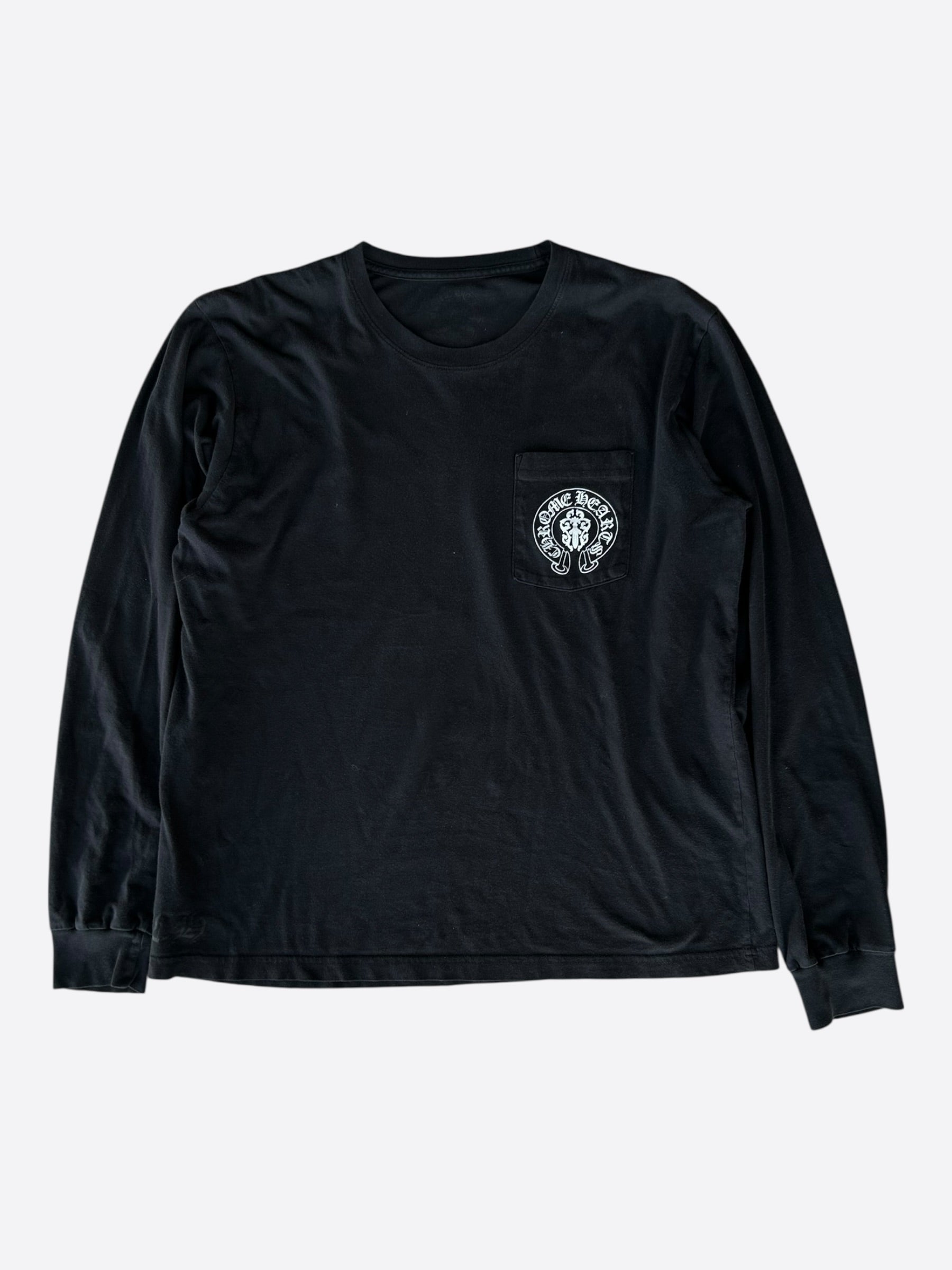 Chrome Hearts Black USA Flag Longsleeve T-Shirt – Savonches
