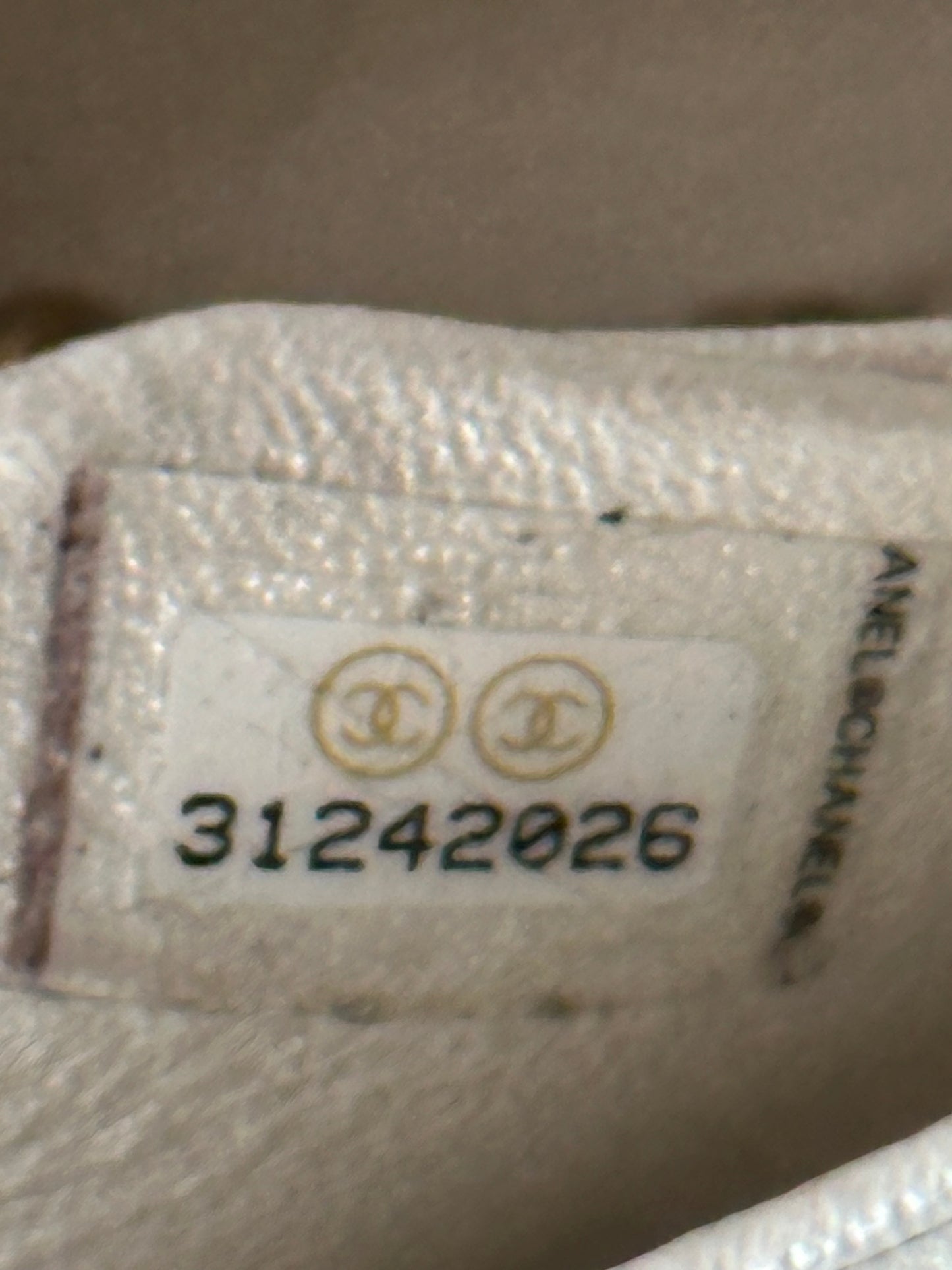 Chanel Ivory Iridescent Mini Classic Flap Bag