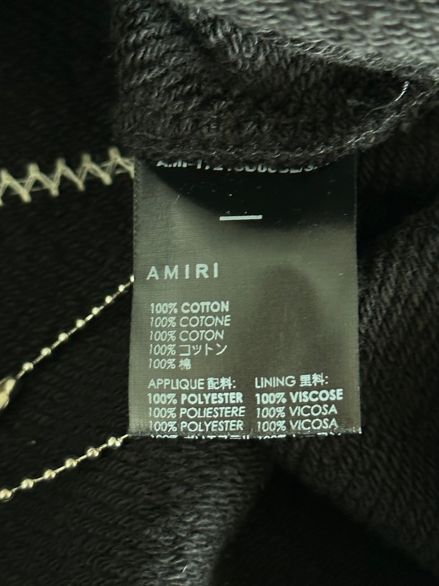 Amiri Black California Hawaiian Logo Hoodie