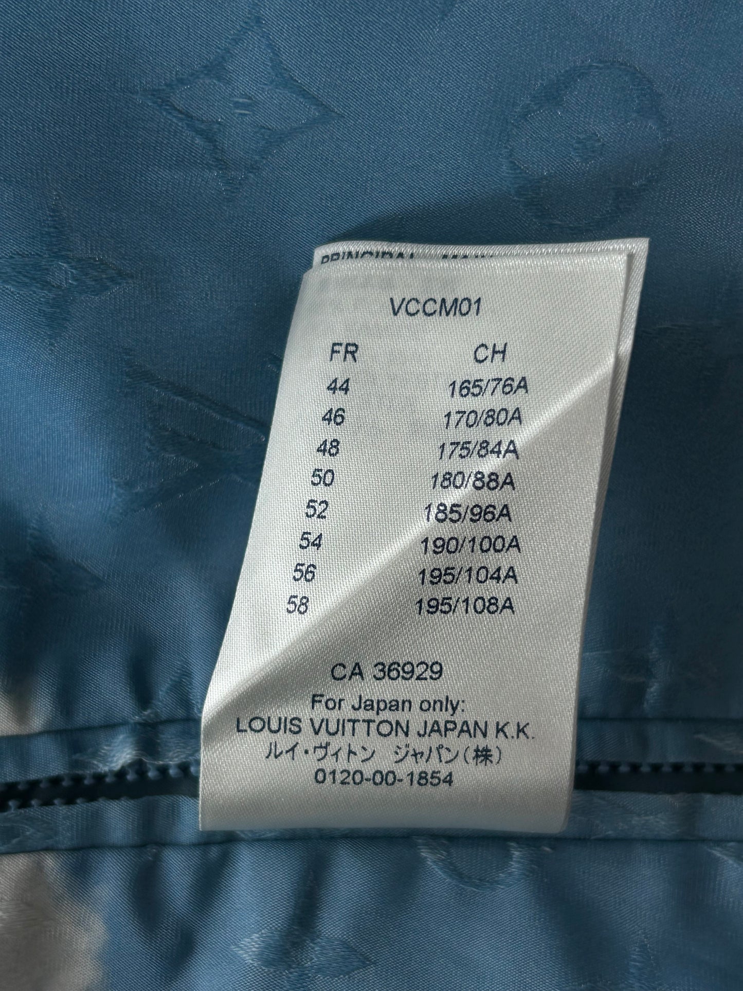 Louis Vuitton Blue Cloud Monogram Windbreaker